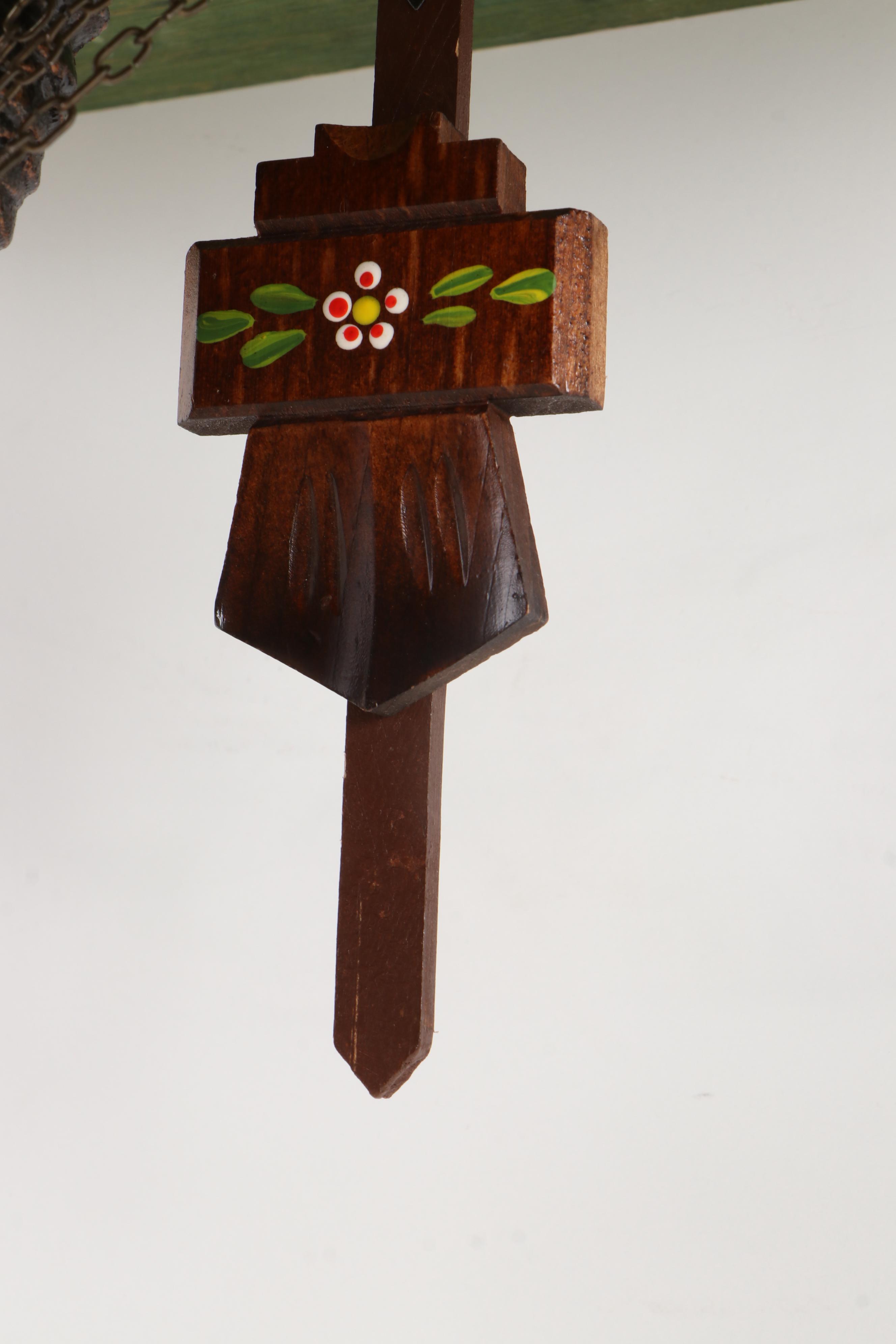 Chalet Cuckoo Clock with Cuendet Swiss Musical Movement, Late 20th Century