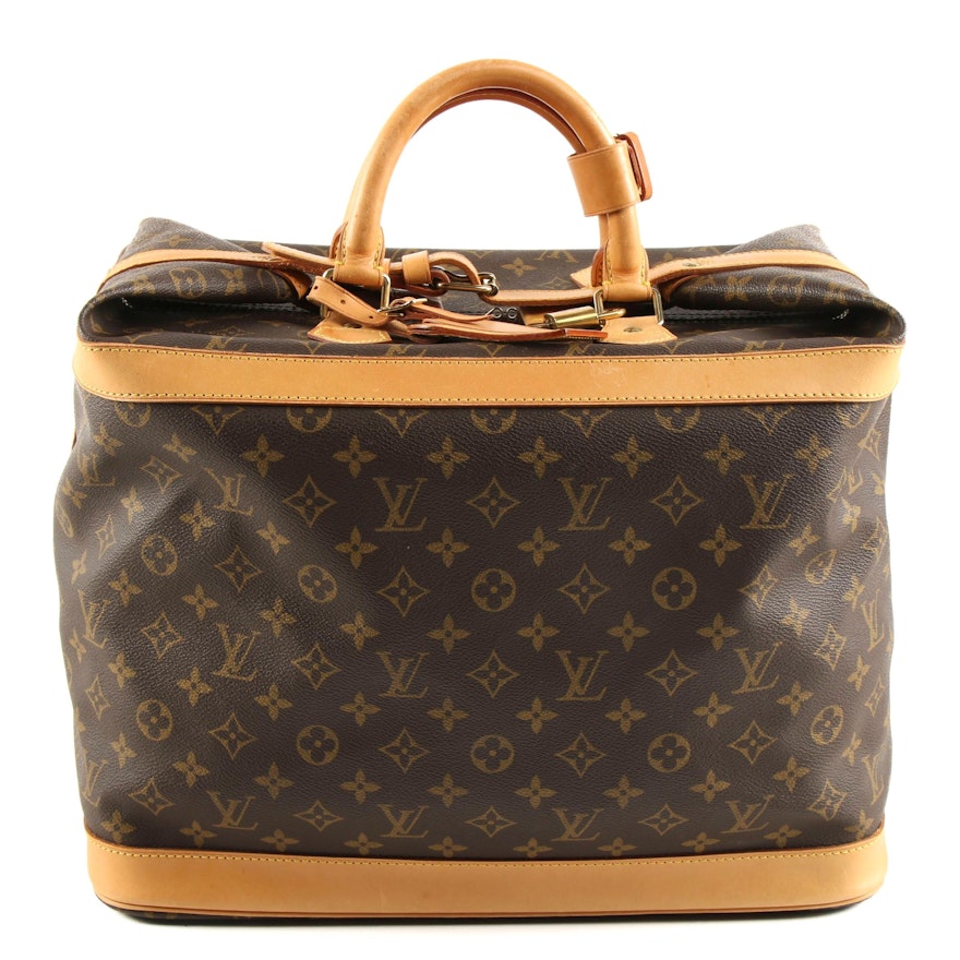 Louis Vuitton Cruiser 40 Travel Bag in Monogram Canvas and Leather