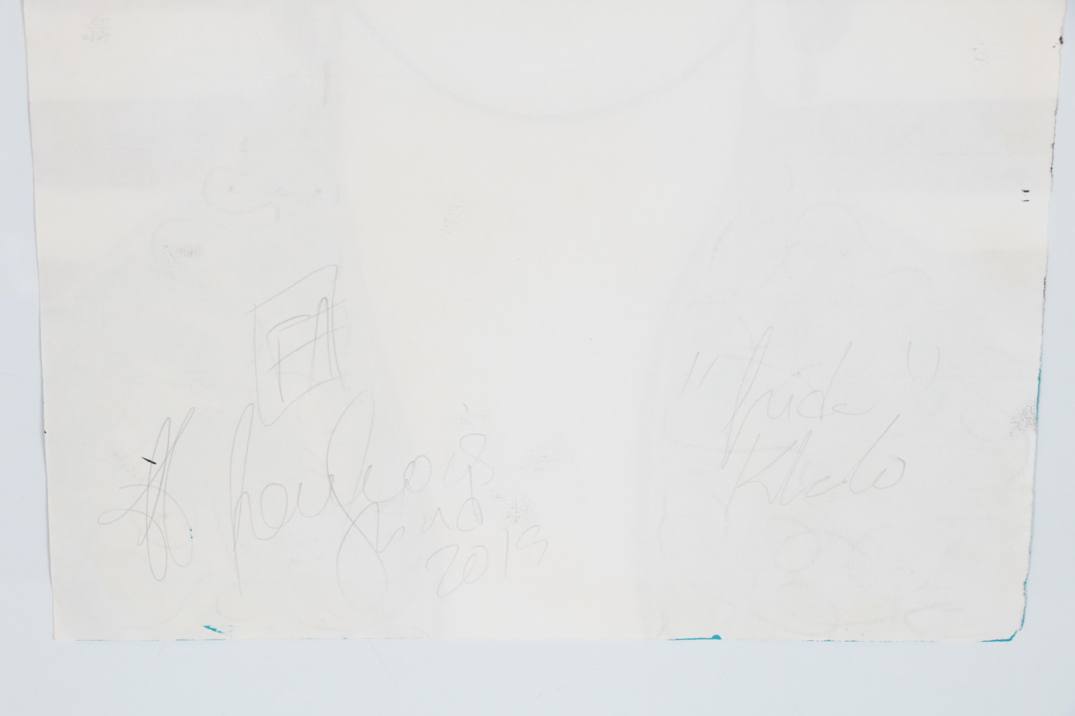 Francois Aguiard Mixed Media Painting "Frida Kahlo", 2019