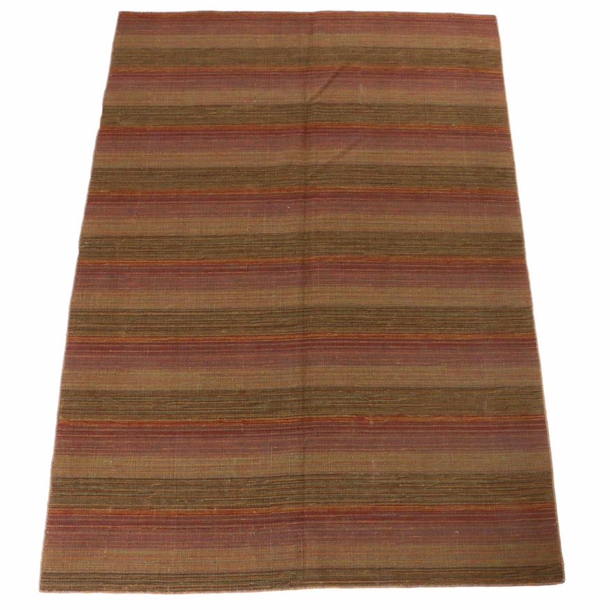 4'7 x 6'7 Handwoven Indian Kilim Rug