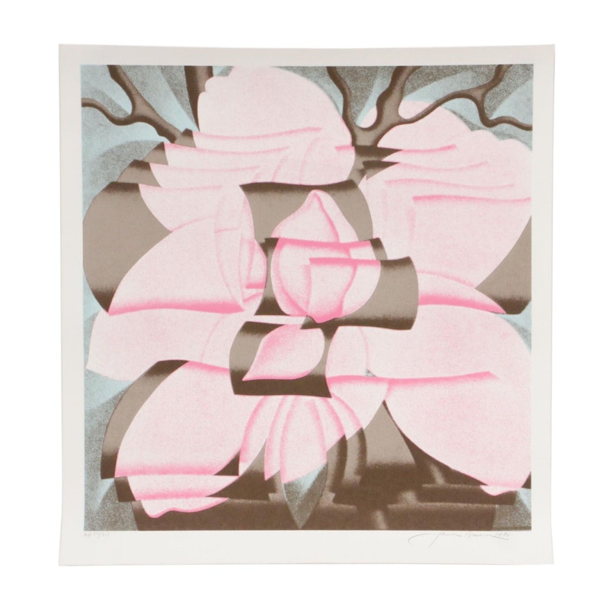 Jack Brusca Serigraph "Magnolia," 1978