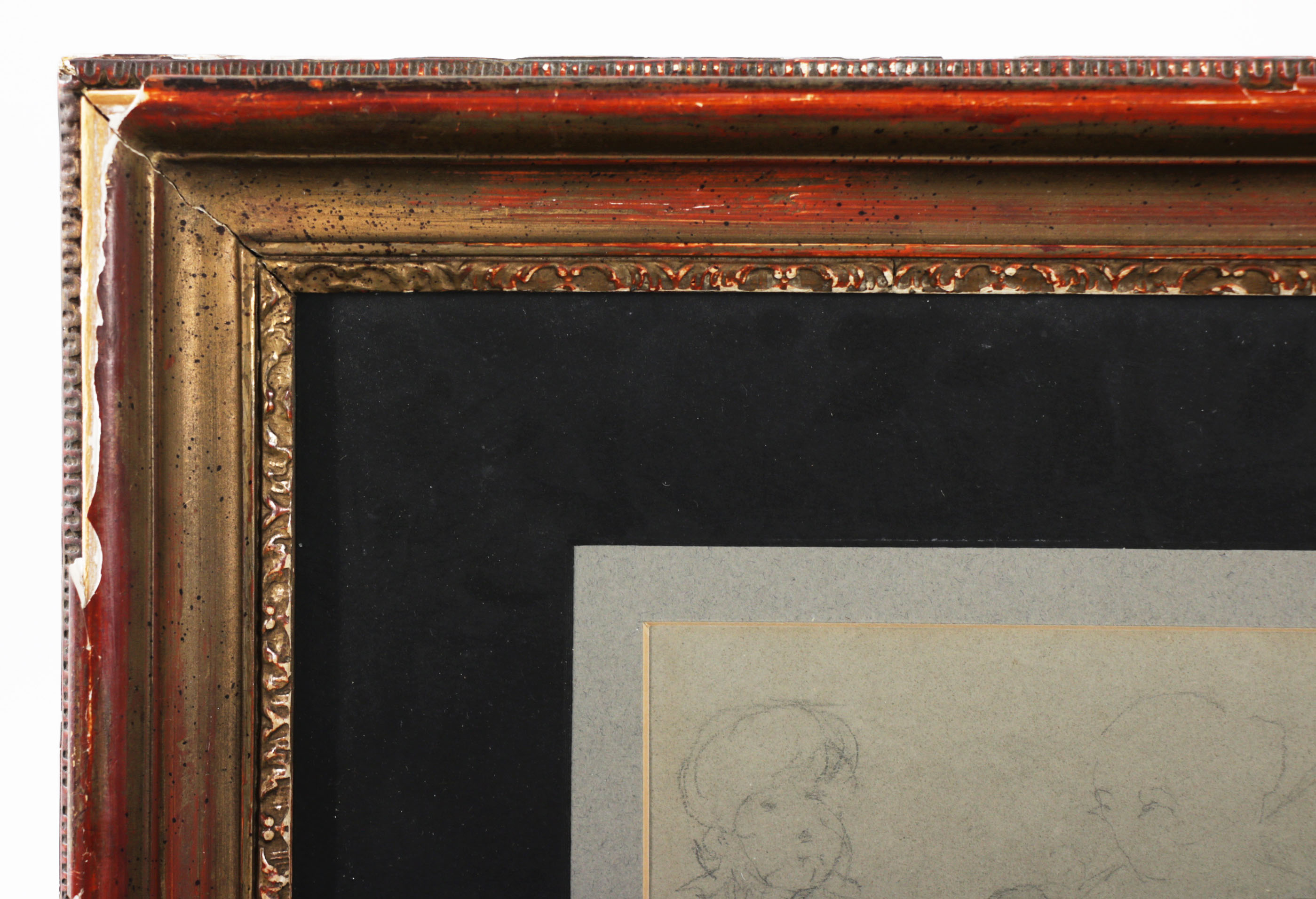 Mary Stevenson Cassatt Pencil Study Sketch of Figures