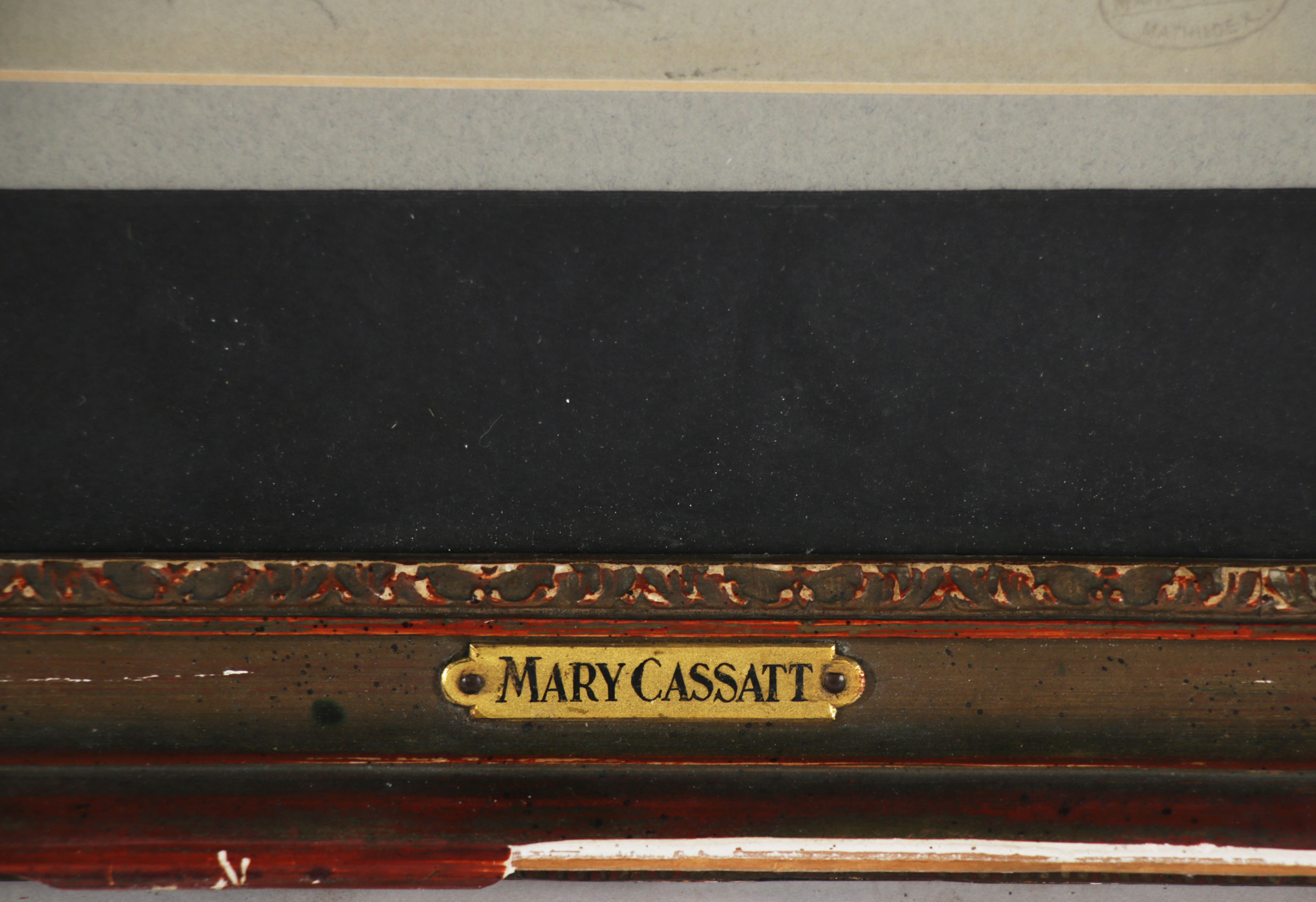 Mary Stevenson Cassatt Pencil Study Sketch of Figures