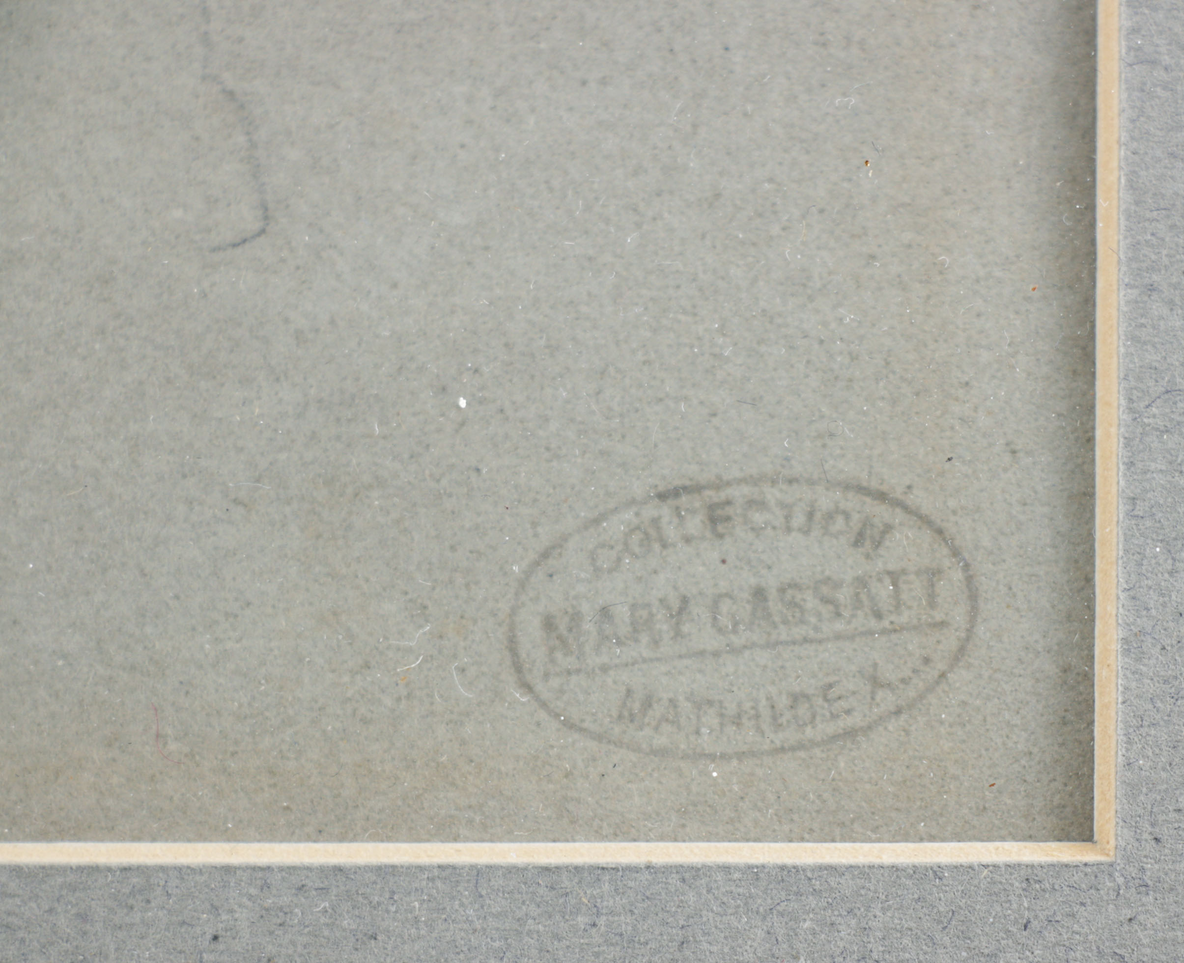 Mary Stevenson Cassatt Pencil Study Sketch of Figures