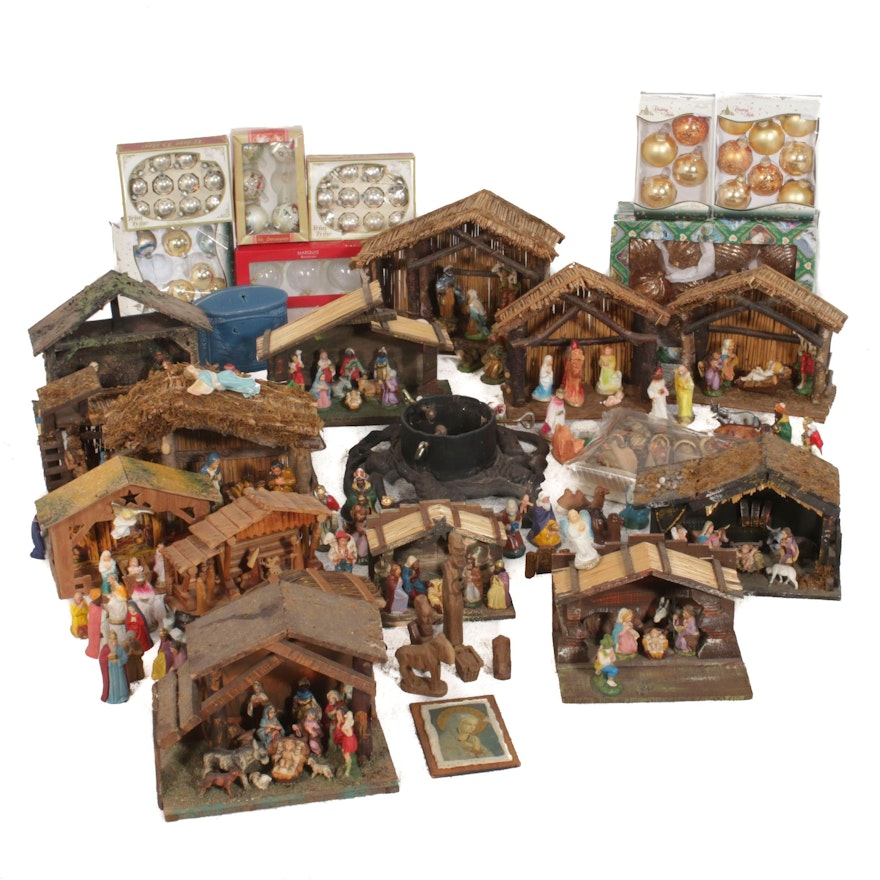 Nativity Sets with Christmas Decor Featuring Marquis by Waterford Ornaments