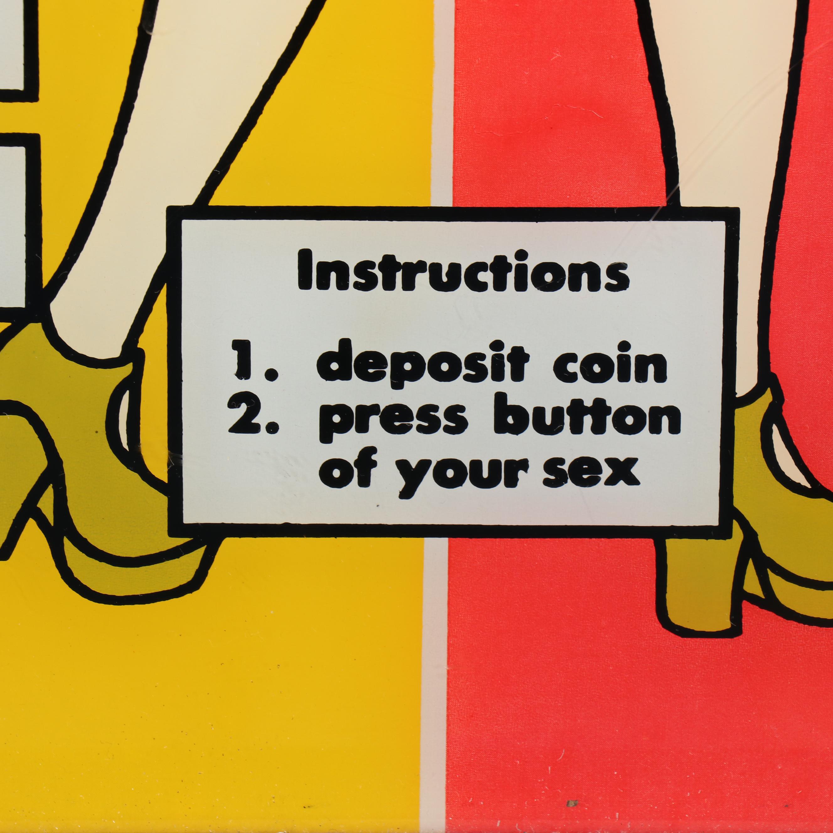 Urban Industries "Sex Tester" Arcade Game with Additional Display Panel, 1960s