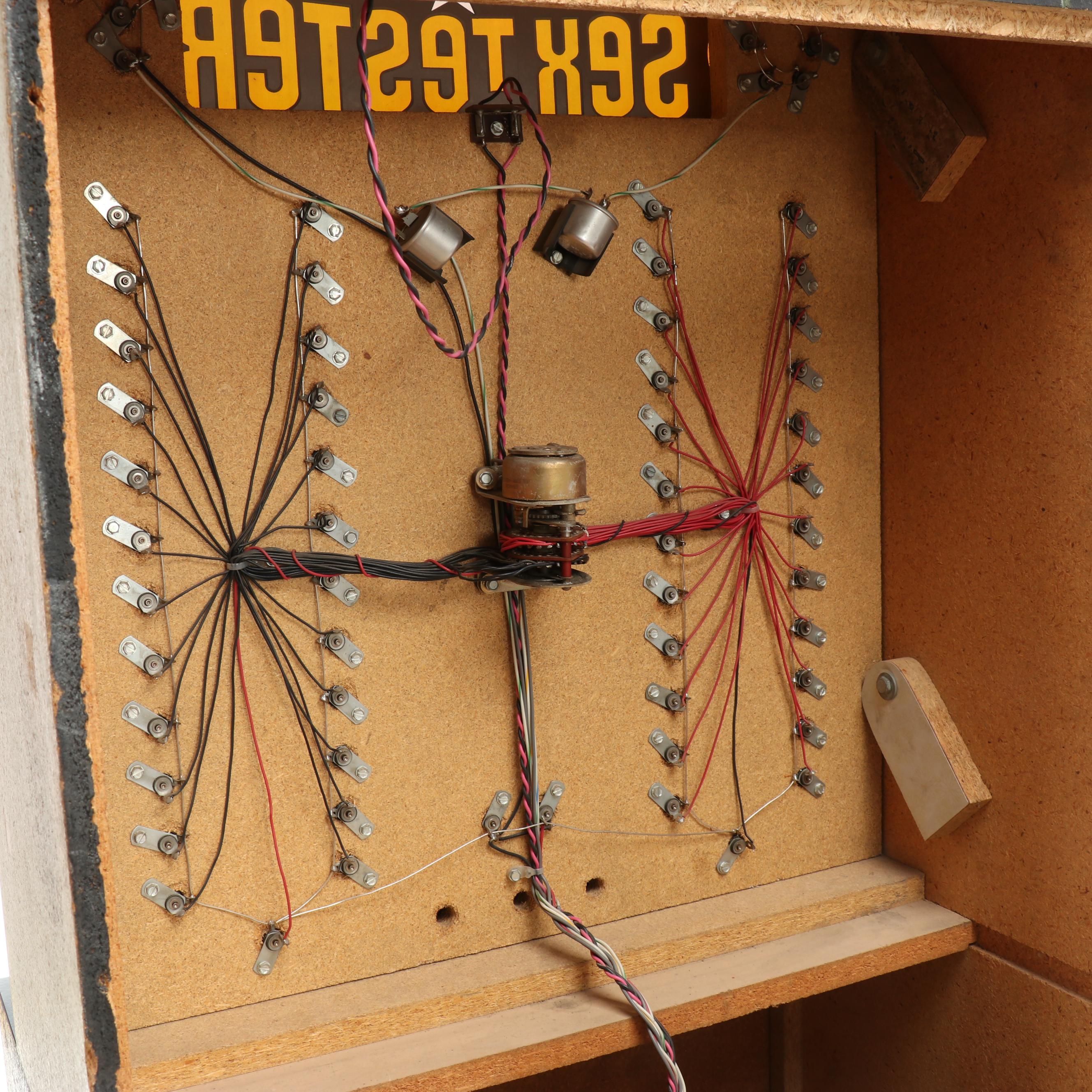 Urban Industries "Sex Tester" Arcade Game with Additional Display Panel, 1960s