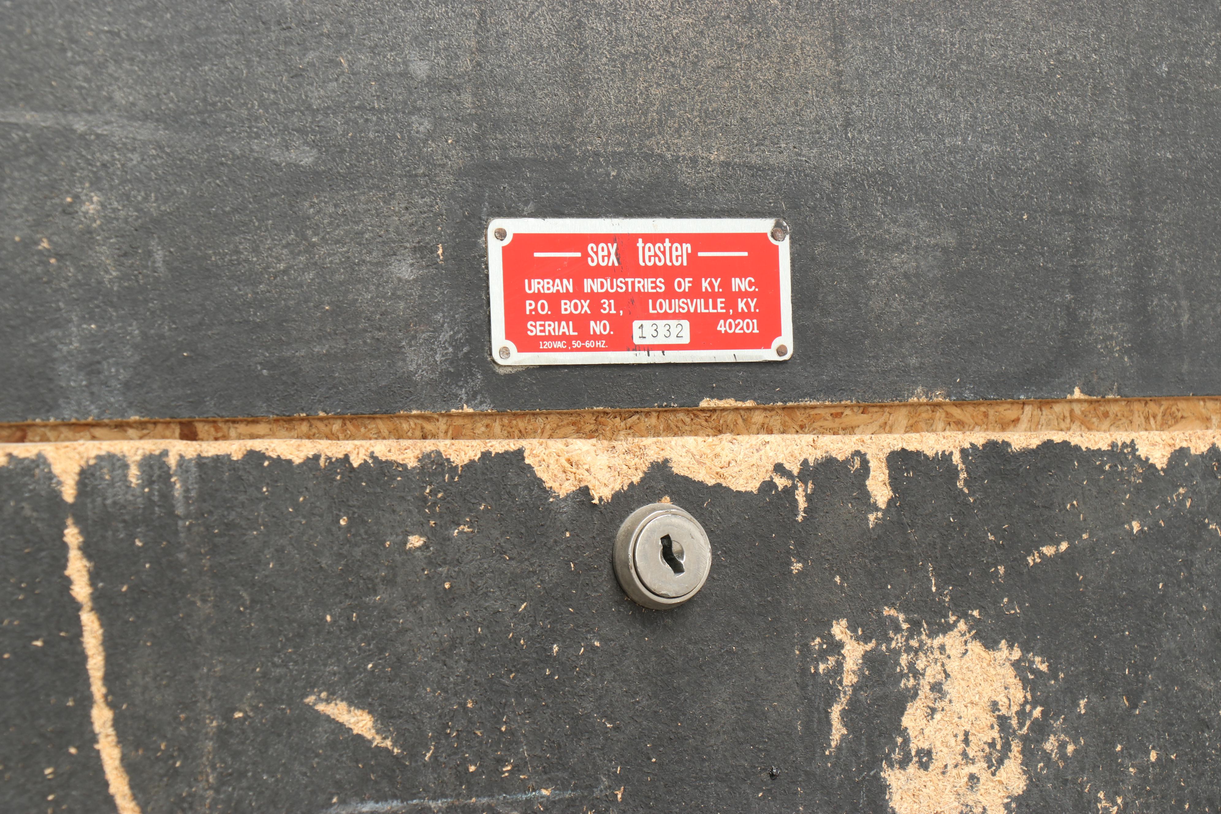 Urban Industries "Sex Tester" Arcade Game with Additional Display Panel, 1960s