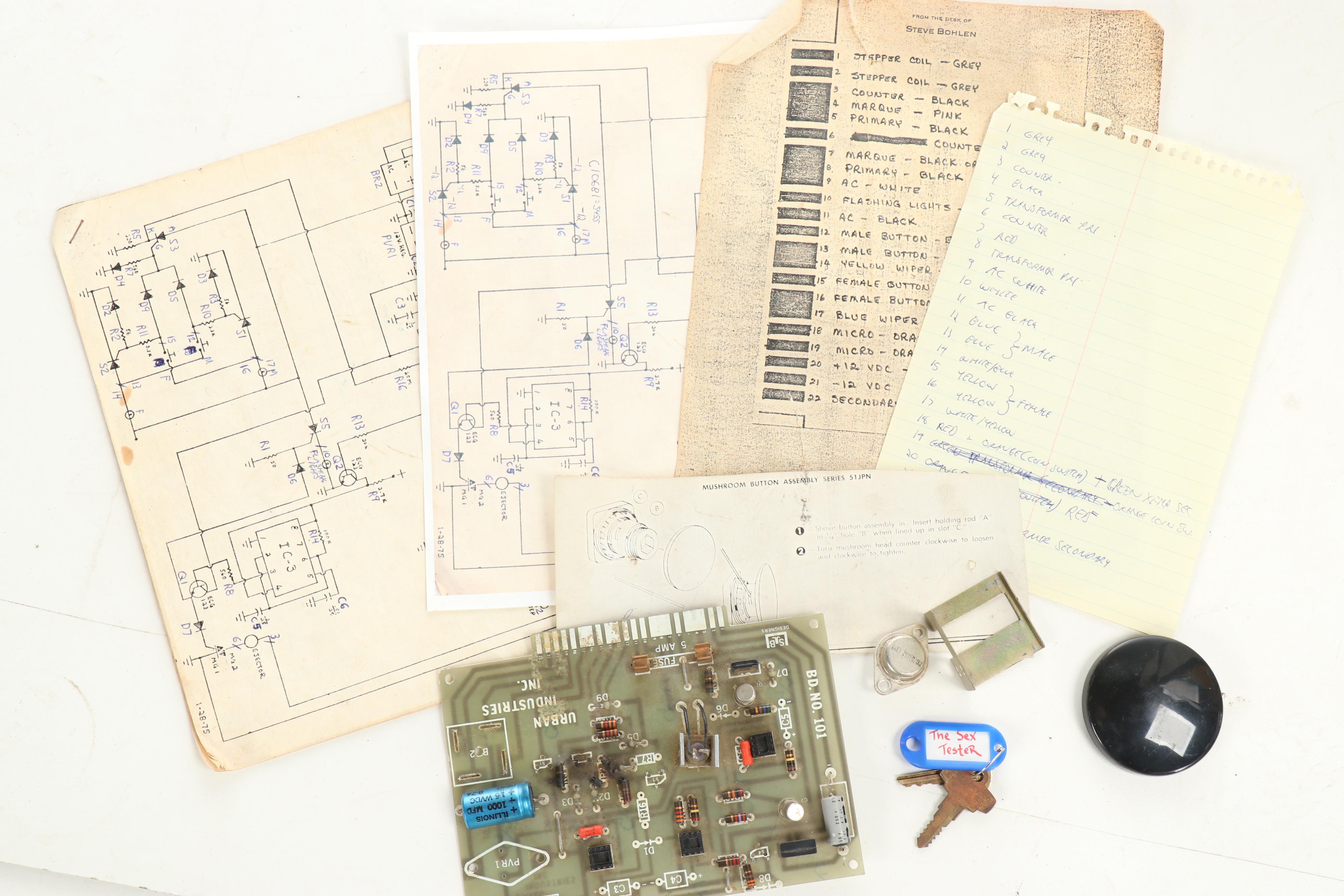 Urban Industries "Sex Tester" Arcade Game with Additional Display Panel, 1960s