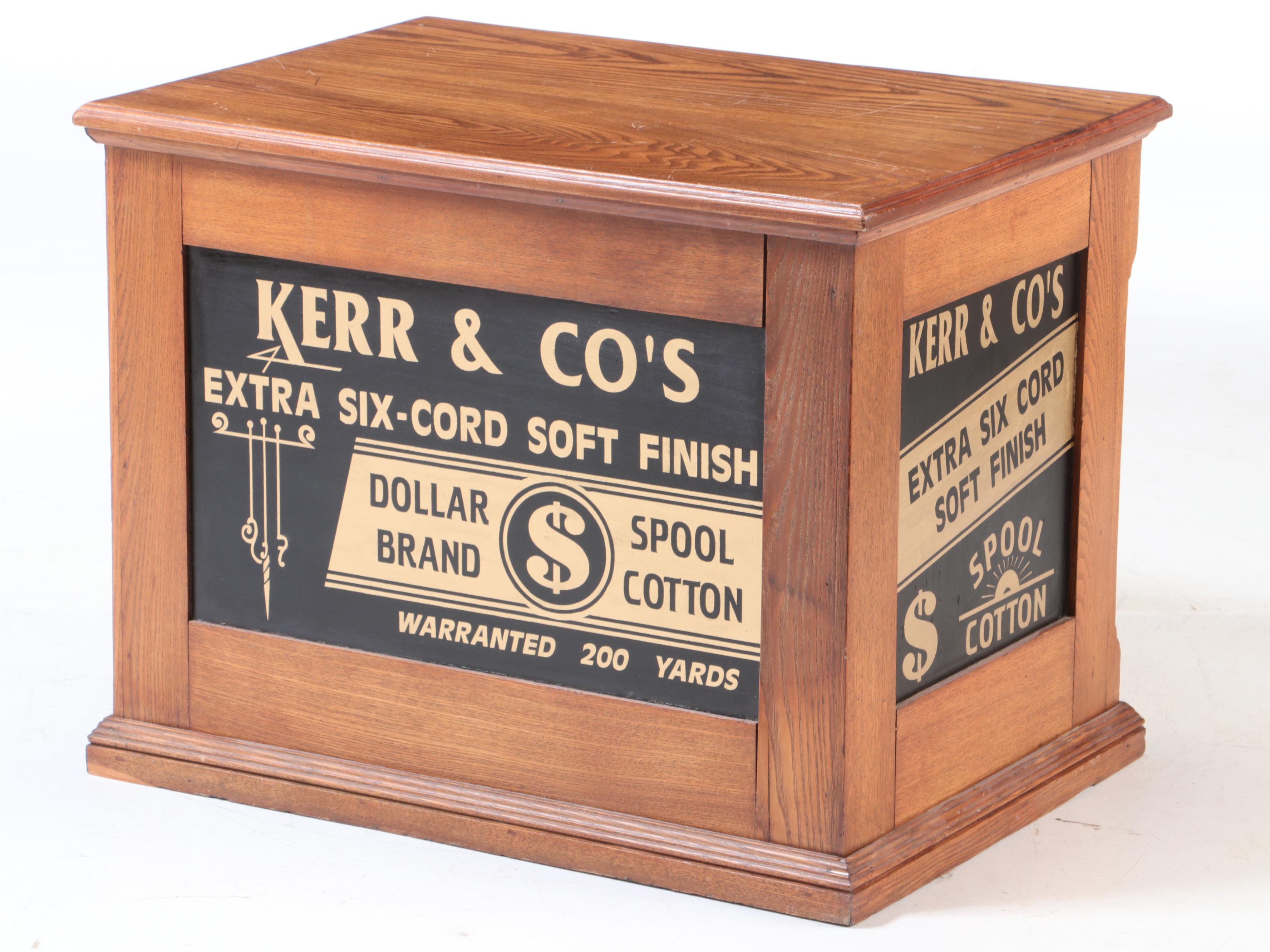 Kerr and Company Oak Spool Cabinet, Early 20th Century and Later