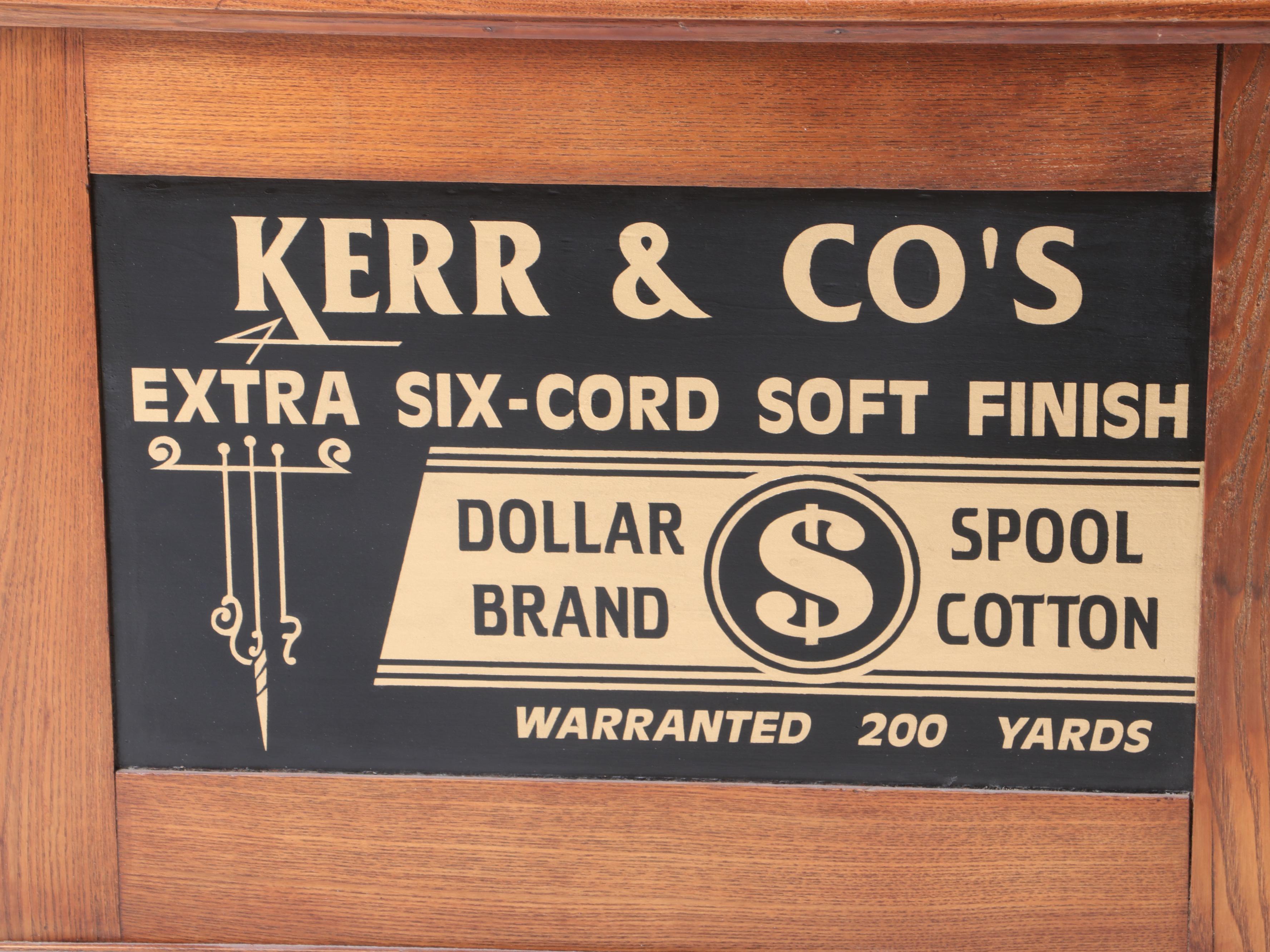 Kerr and Company Oak Spool Cabinet, Early 20th Century and Later