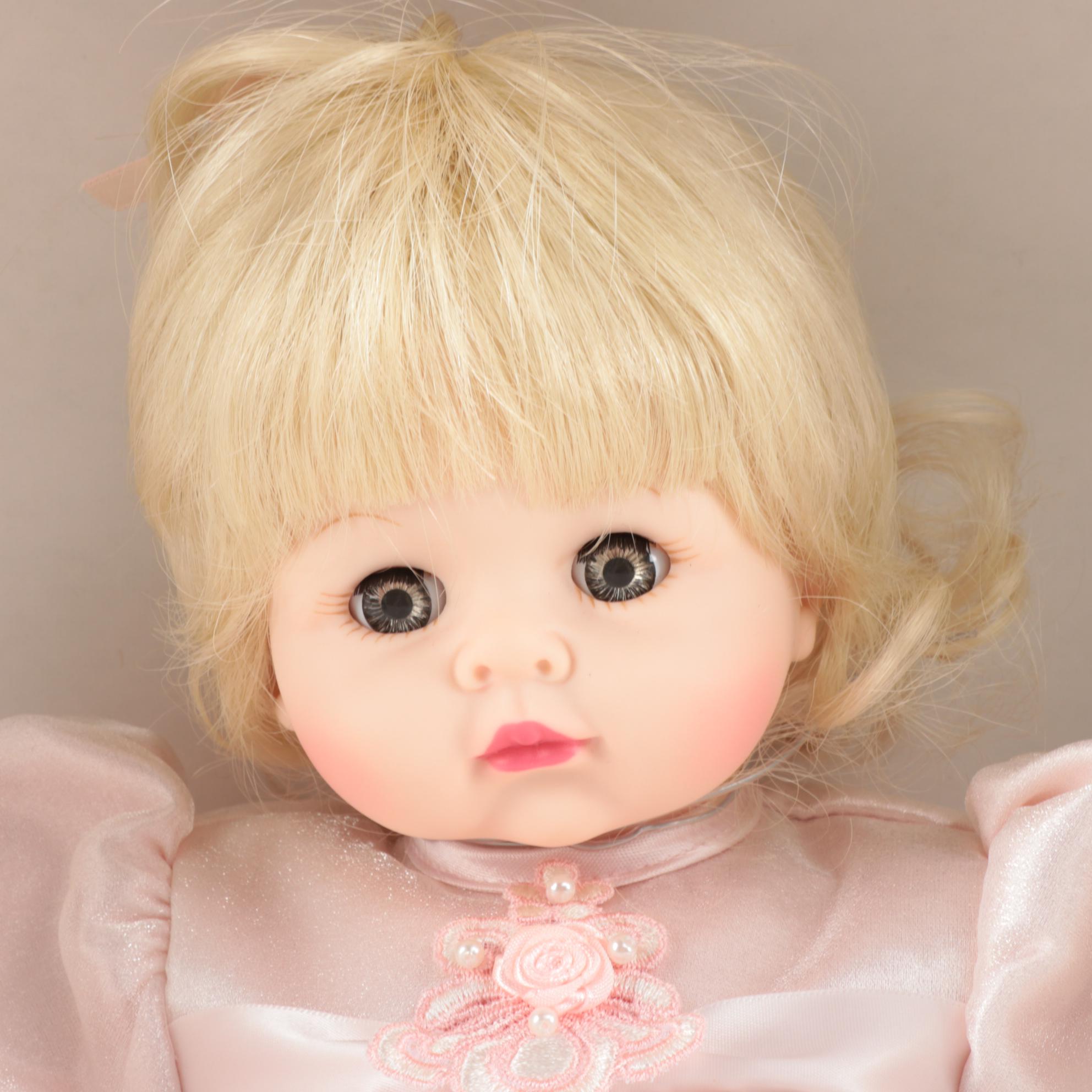 Madame Alexander 15" "Pink Sparkle Pussycat" and 18" "Baby Victoria" Dolls