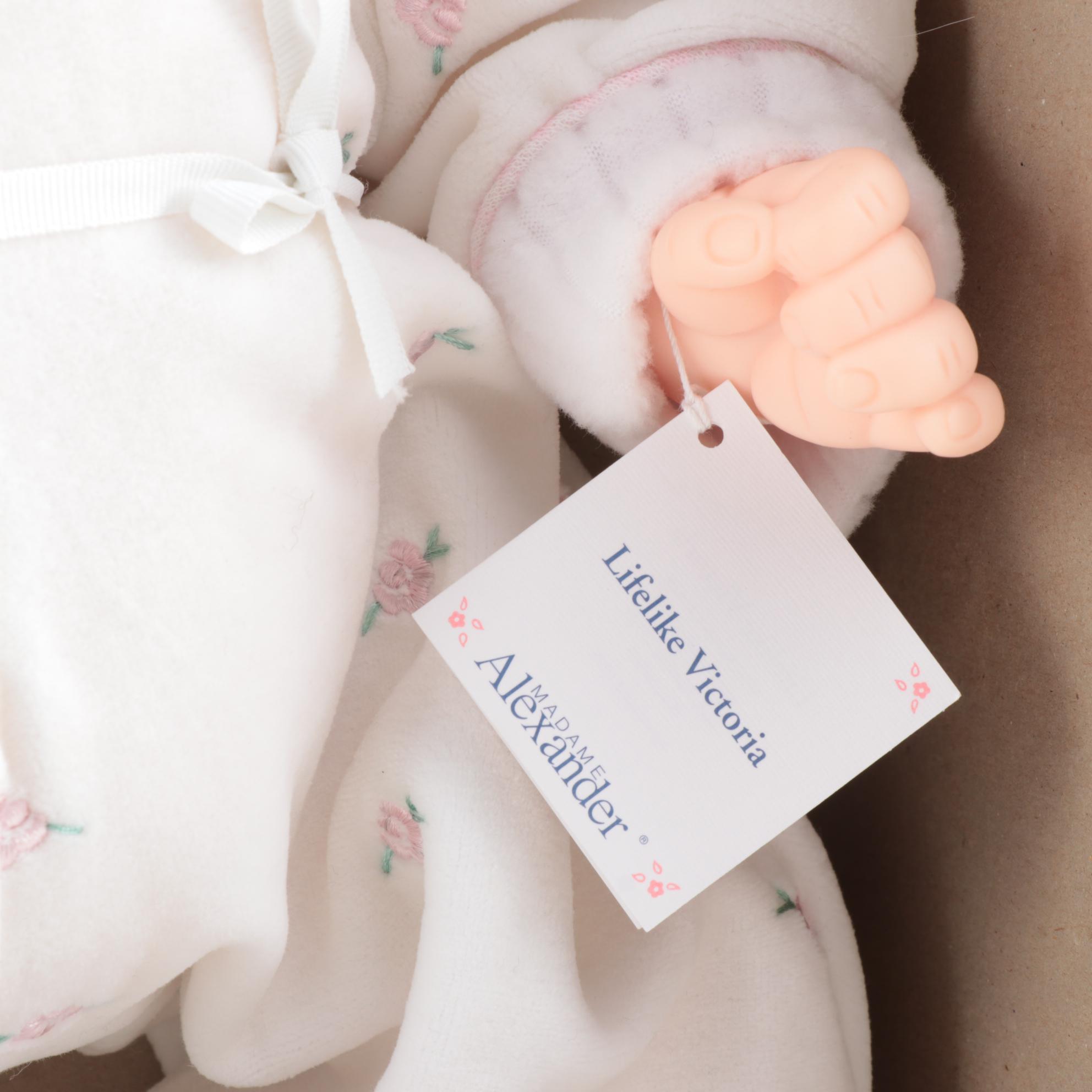 Madame Alexander 15" "Pink Sparkle Pussycat" and 18" "Baby Victoria" Dolls