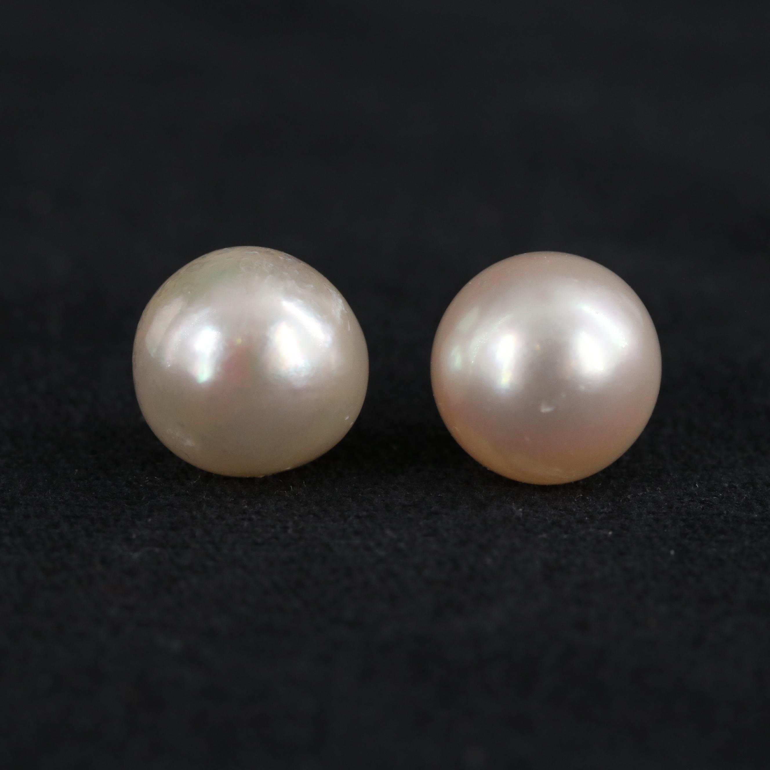 Loose Half Drilled Cultured Pearls