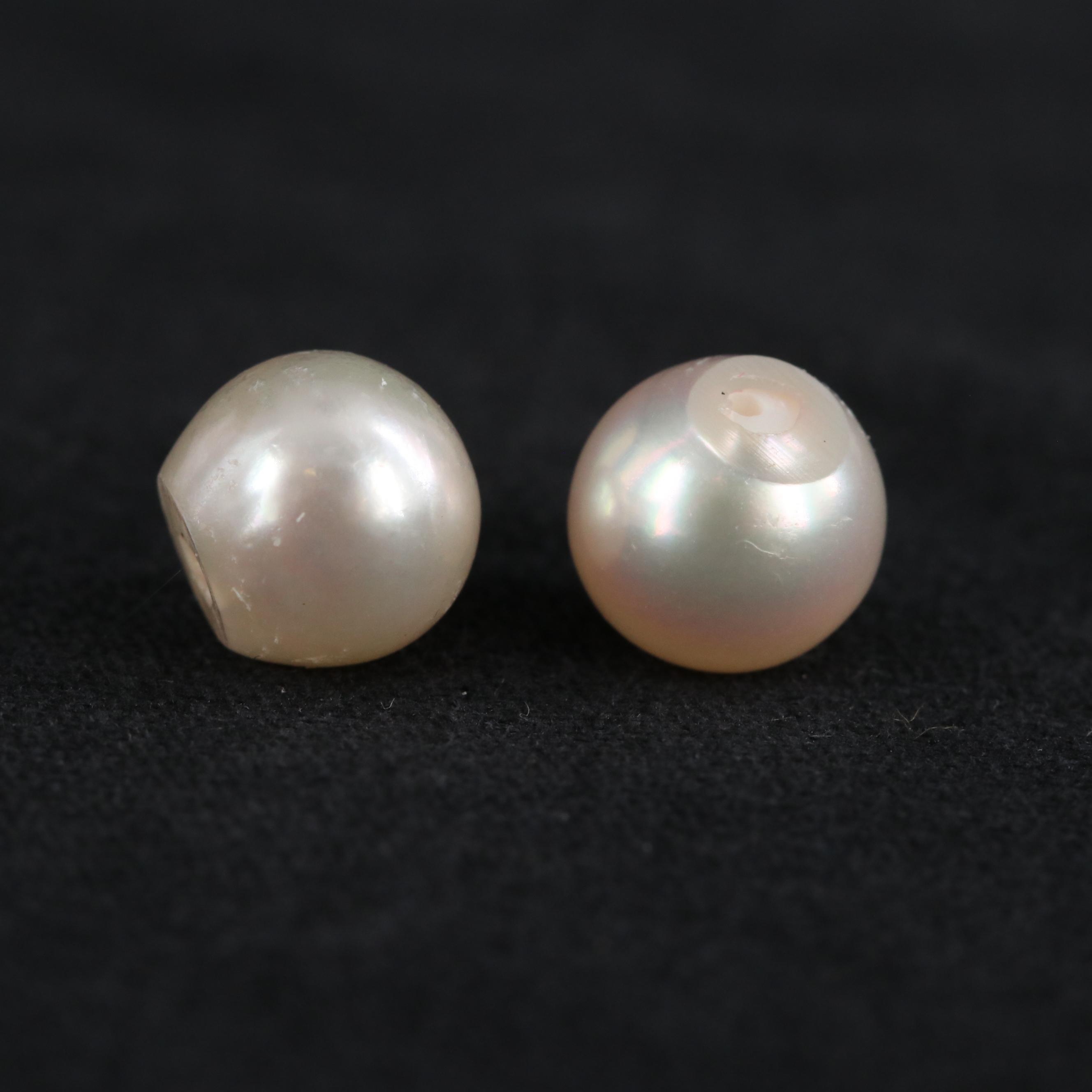 Loose Half Drilled Cultured Pearls