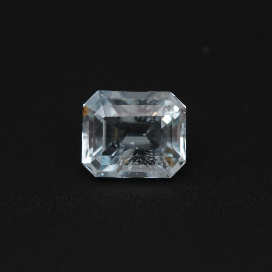 Loose 2.65 CT Aquamarine Gemstone