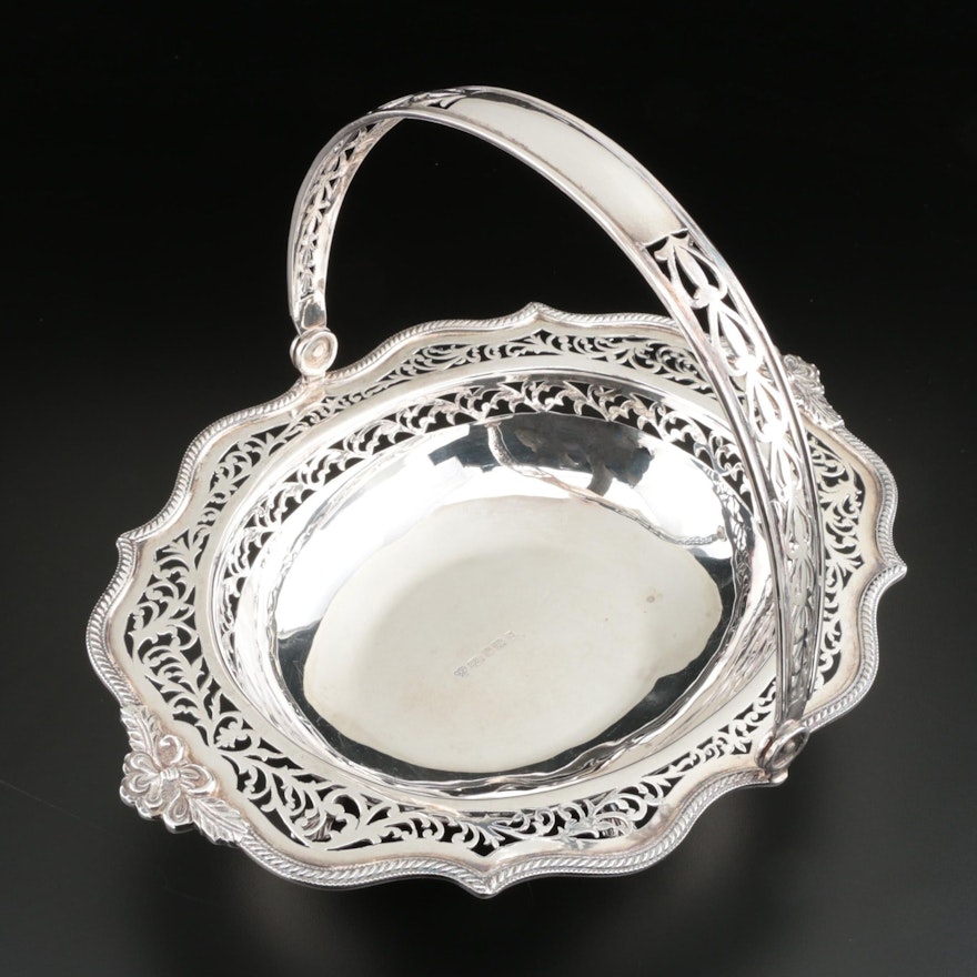 C. J. Vander of Sheffield Pierced Sterling Silver Basket, 1999