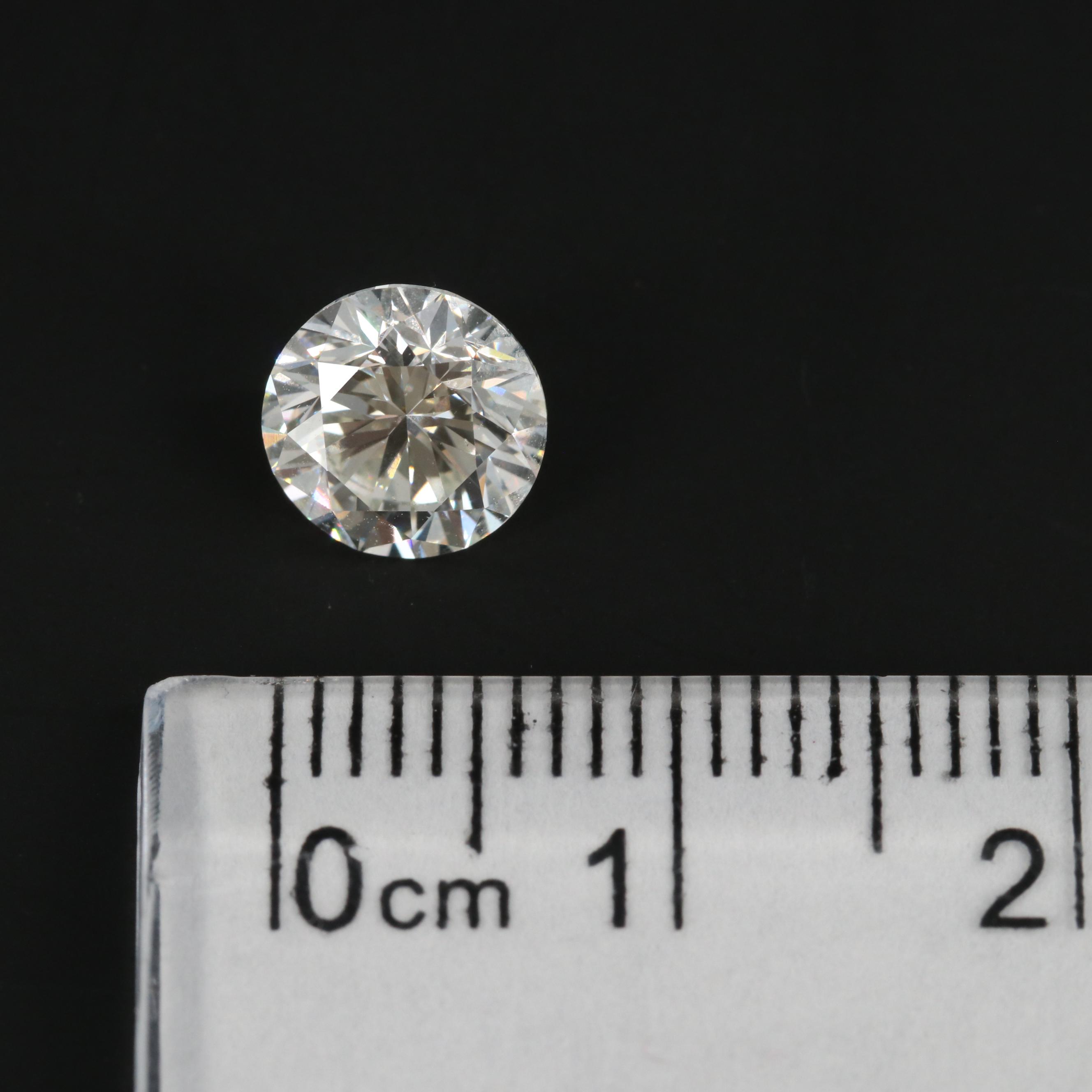 Loose 1.51 CT Round Brilliant Cut Diamond Gemstone with GIA Report