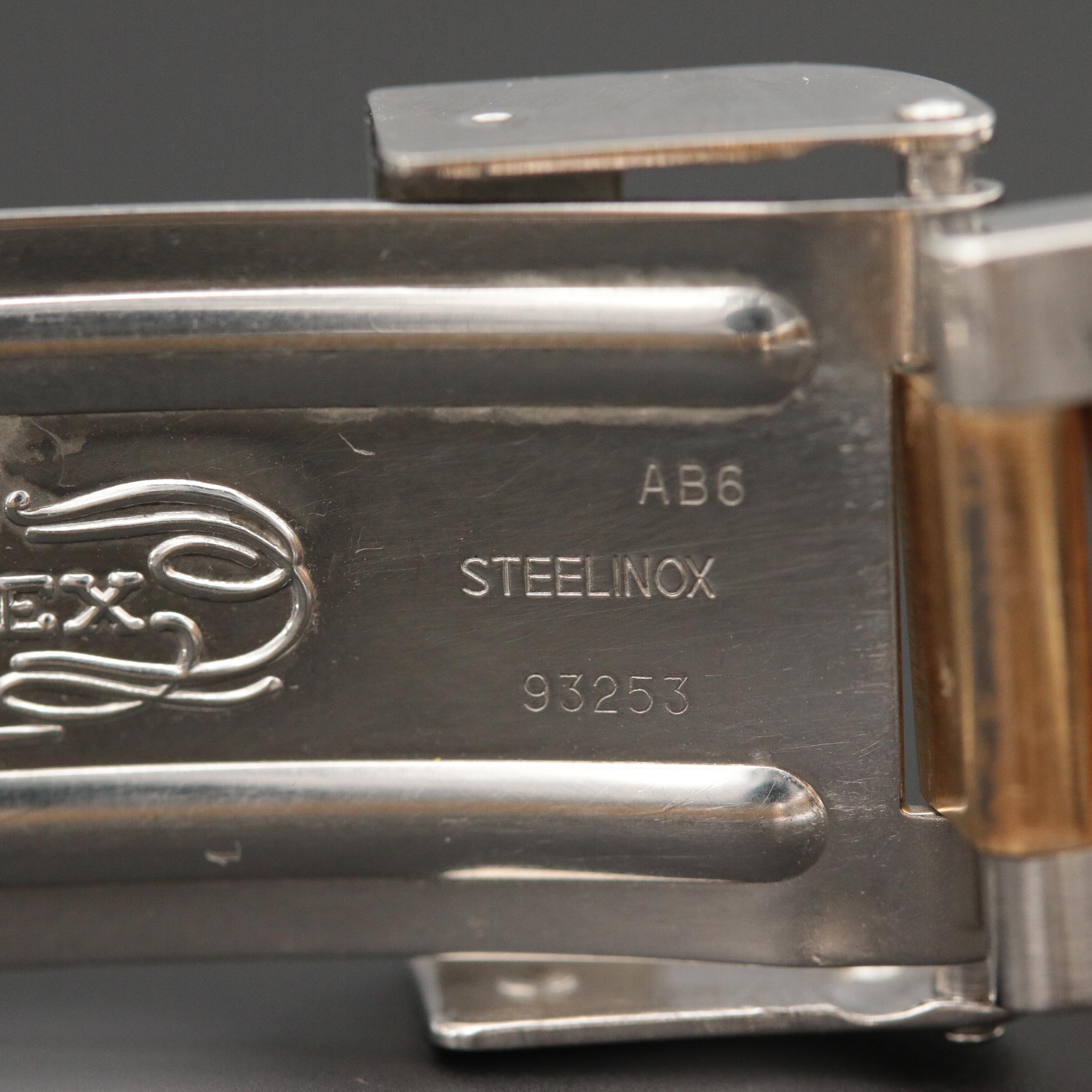 Rolex 18K Submariner Watch with Serti Dial, Diamonds and Sapphires, 1999