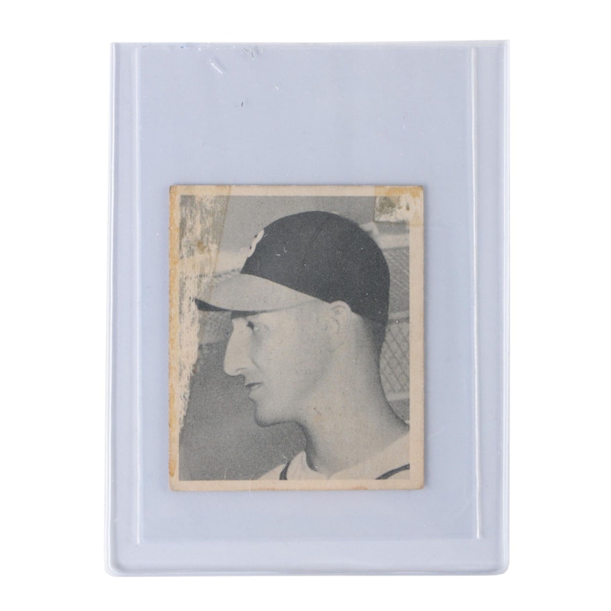 1948 Warren Spahn Milwaukee Braves Rookie #18 Bowman Baseball Card