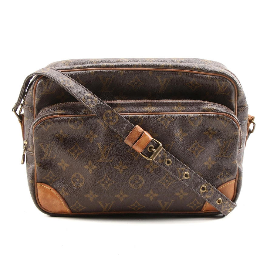 Louis Vuitton Nile Crossbody Bag in Monogram Canvas and Leather
