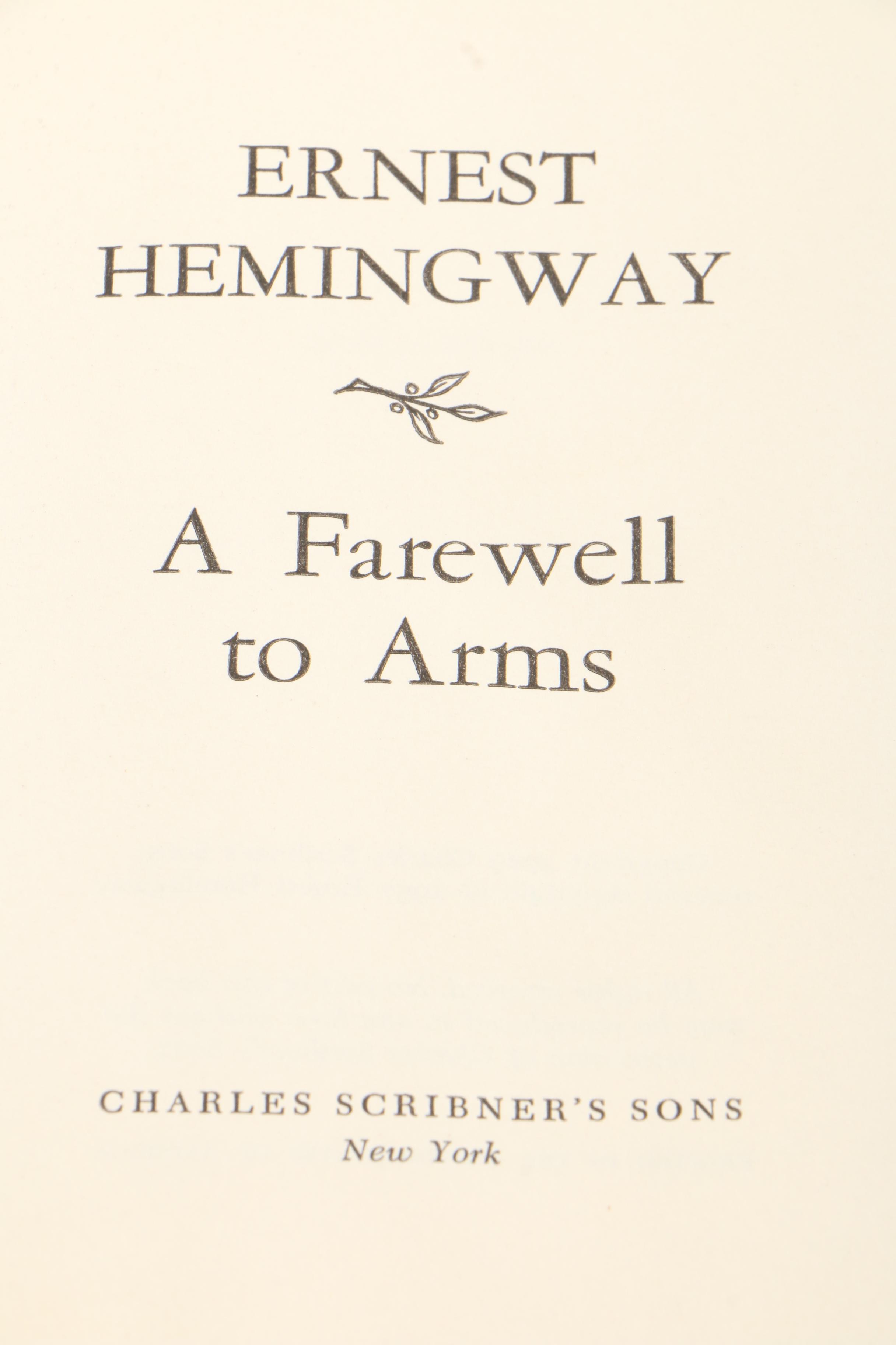 Ernest Hemingway Book Collection, Three Volumes
