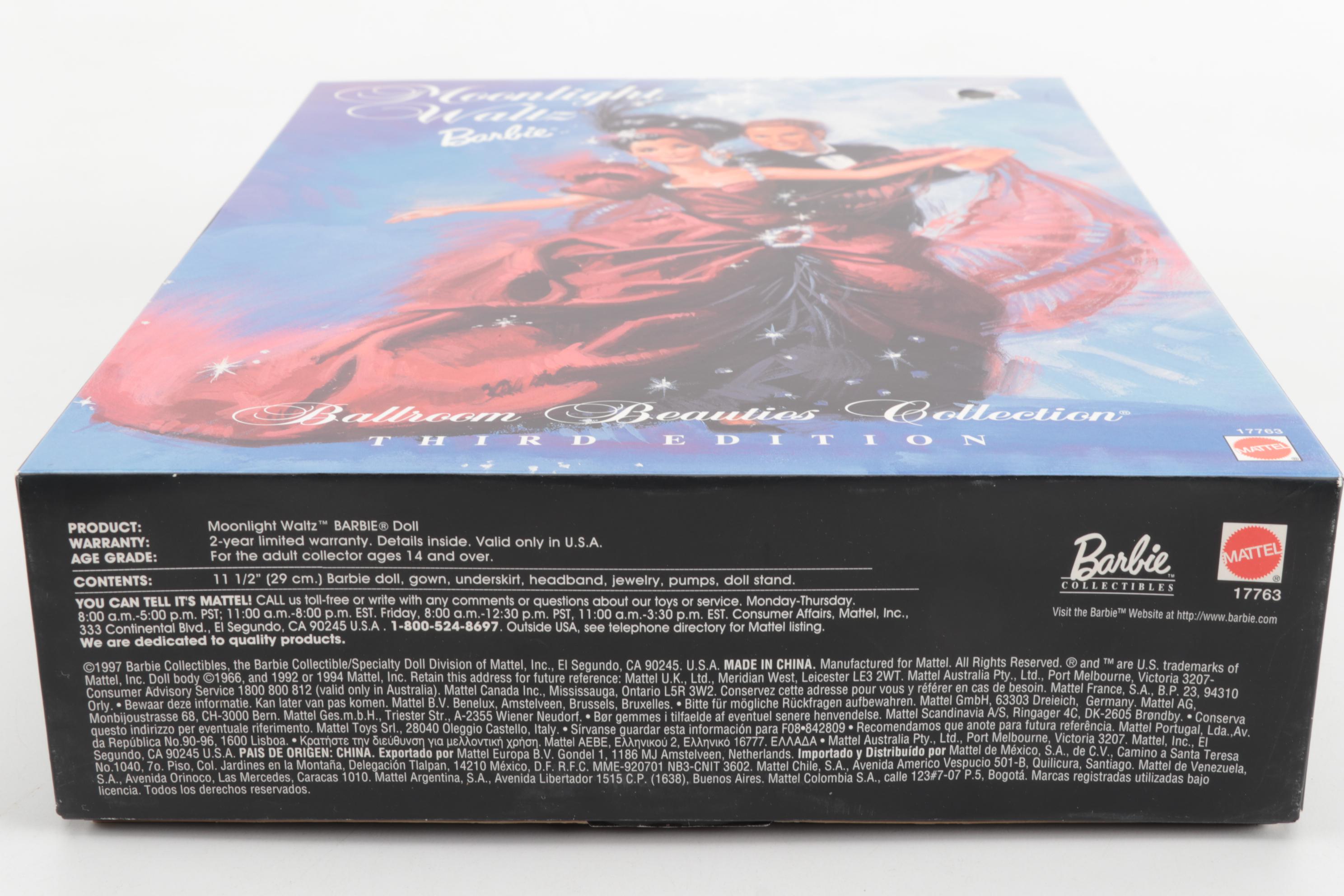 "Moonlight Waltz" and "Happy Holidays" Barbie Dolls, 1997