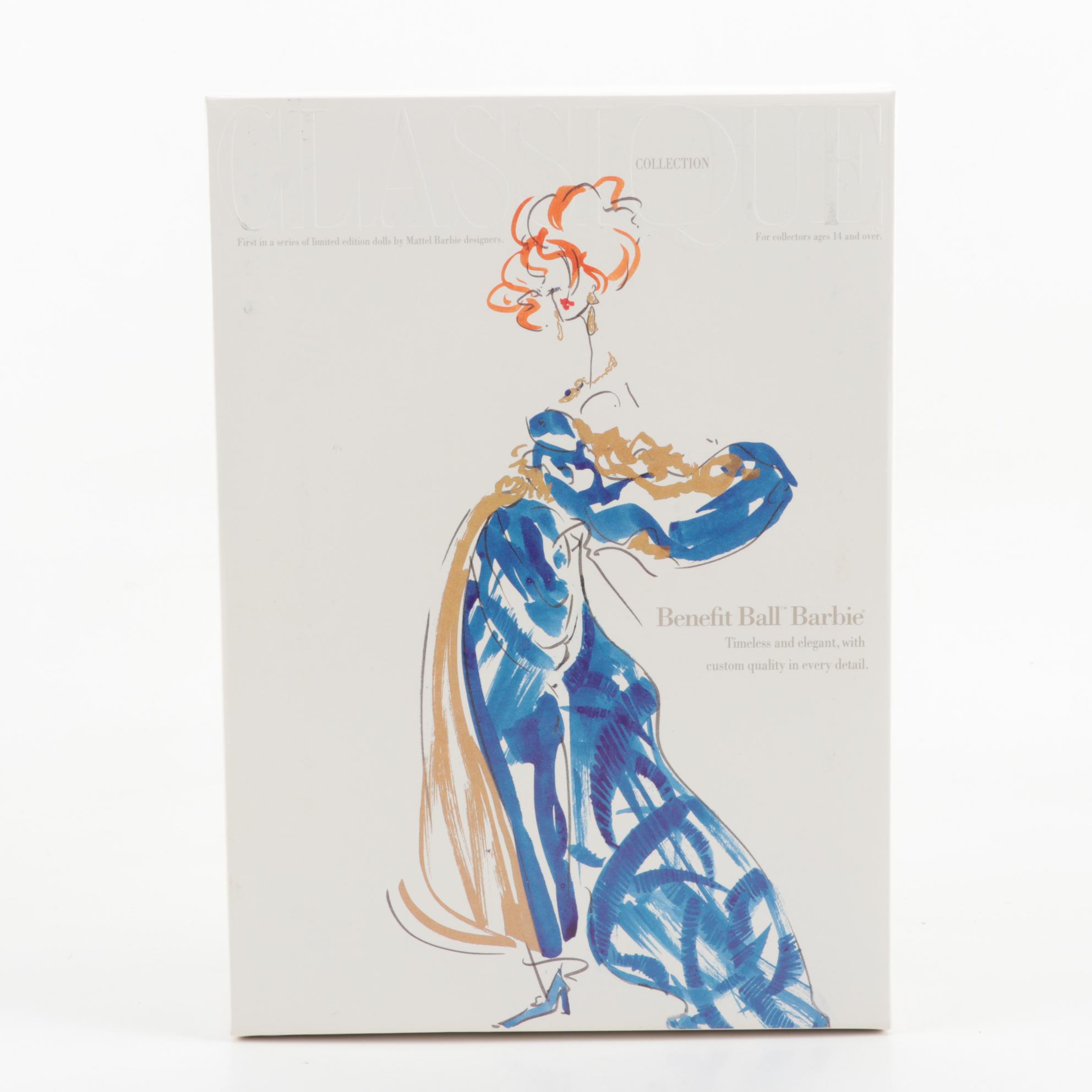 "Benefit Ball" Barbie Doll, First in Classique Collection Series, 1992