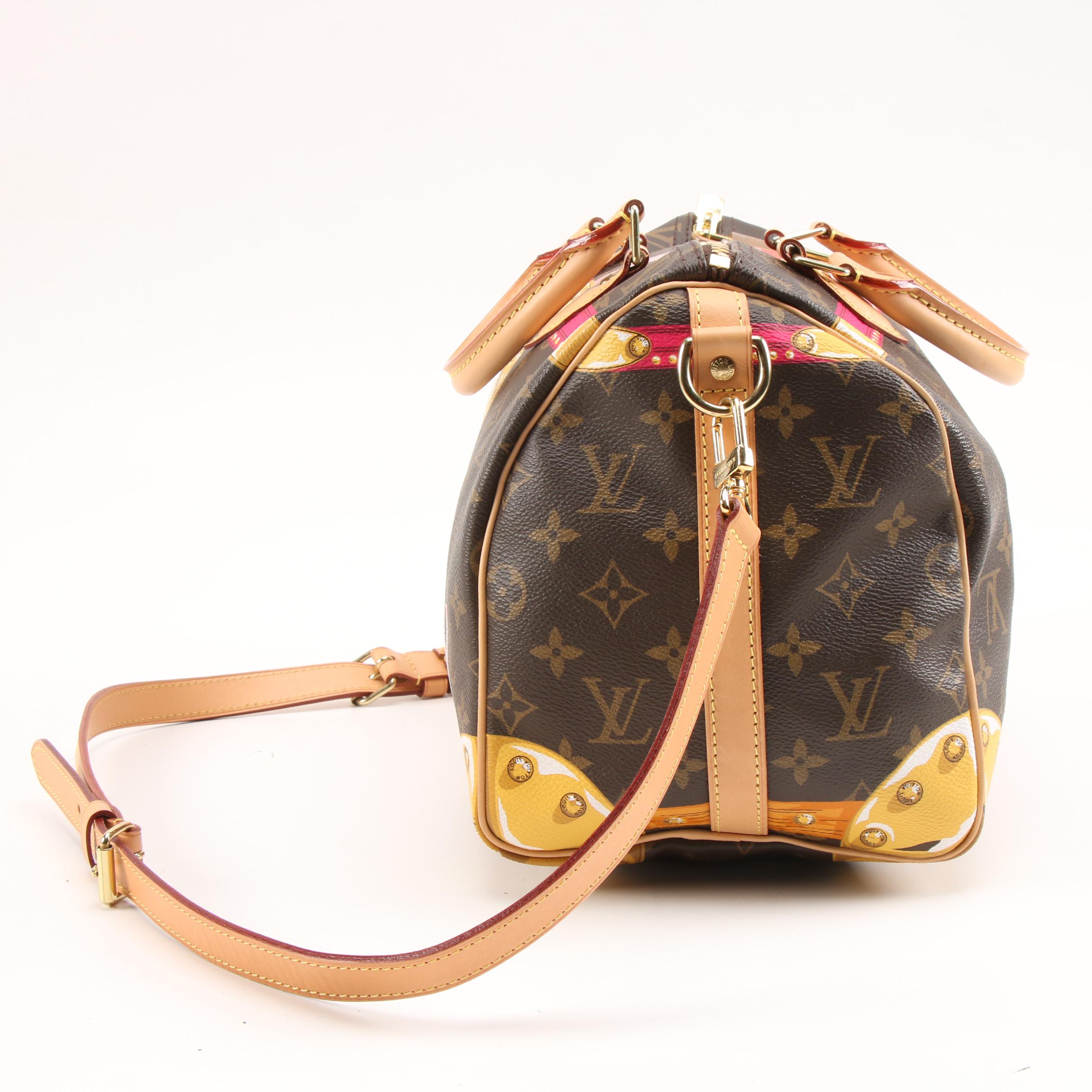 Louis Vuitton 2018 Summer Trunk Collection Monogram Canvas Speedy Bandouliere 30