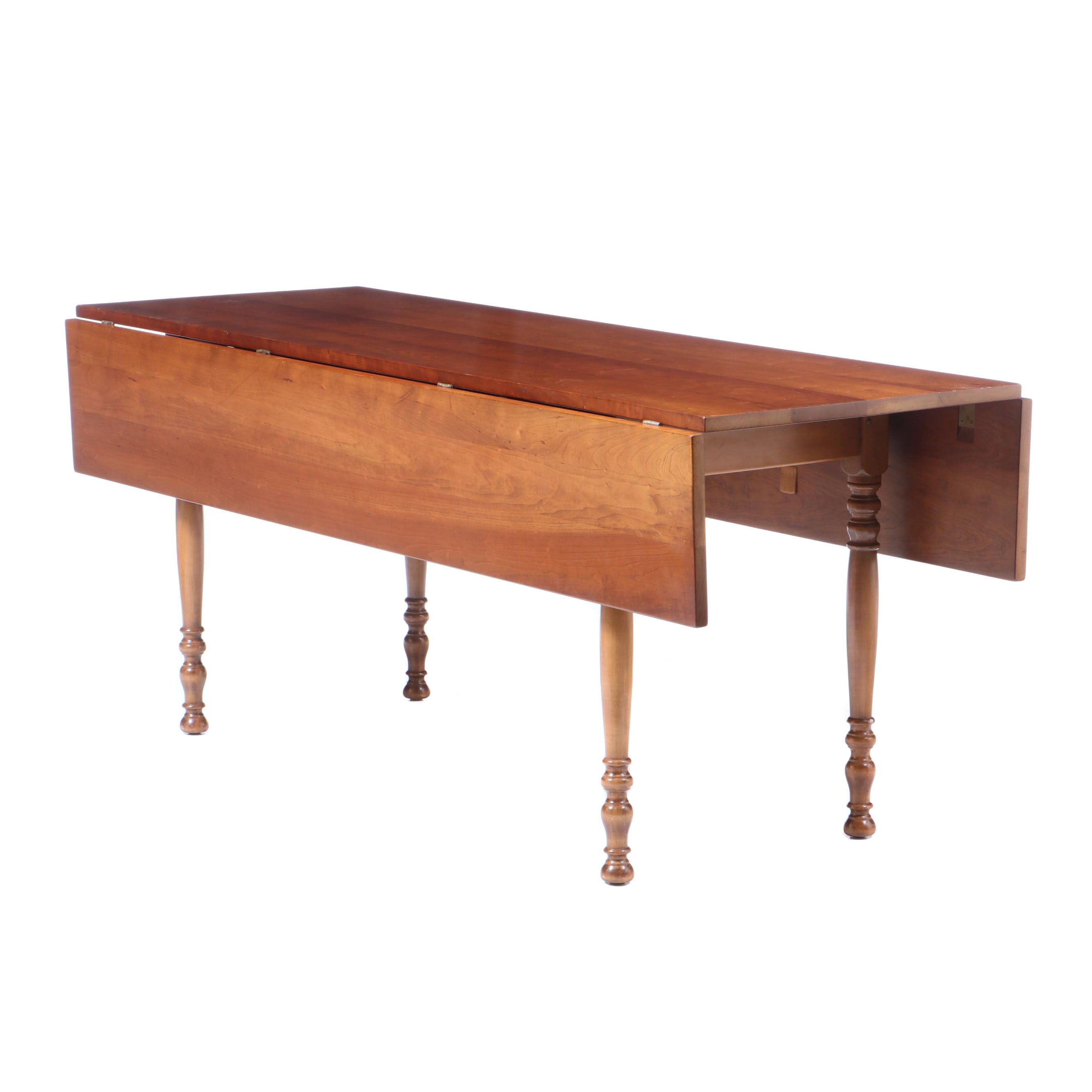 Leopold Stickley, Cherry Drop-Leaf Dining Table, 1958