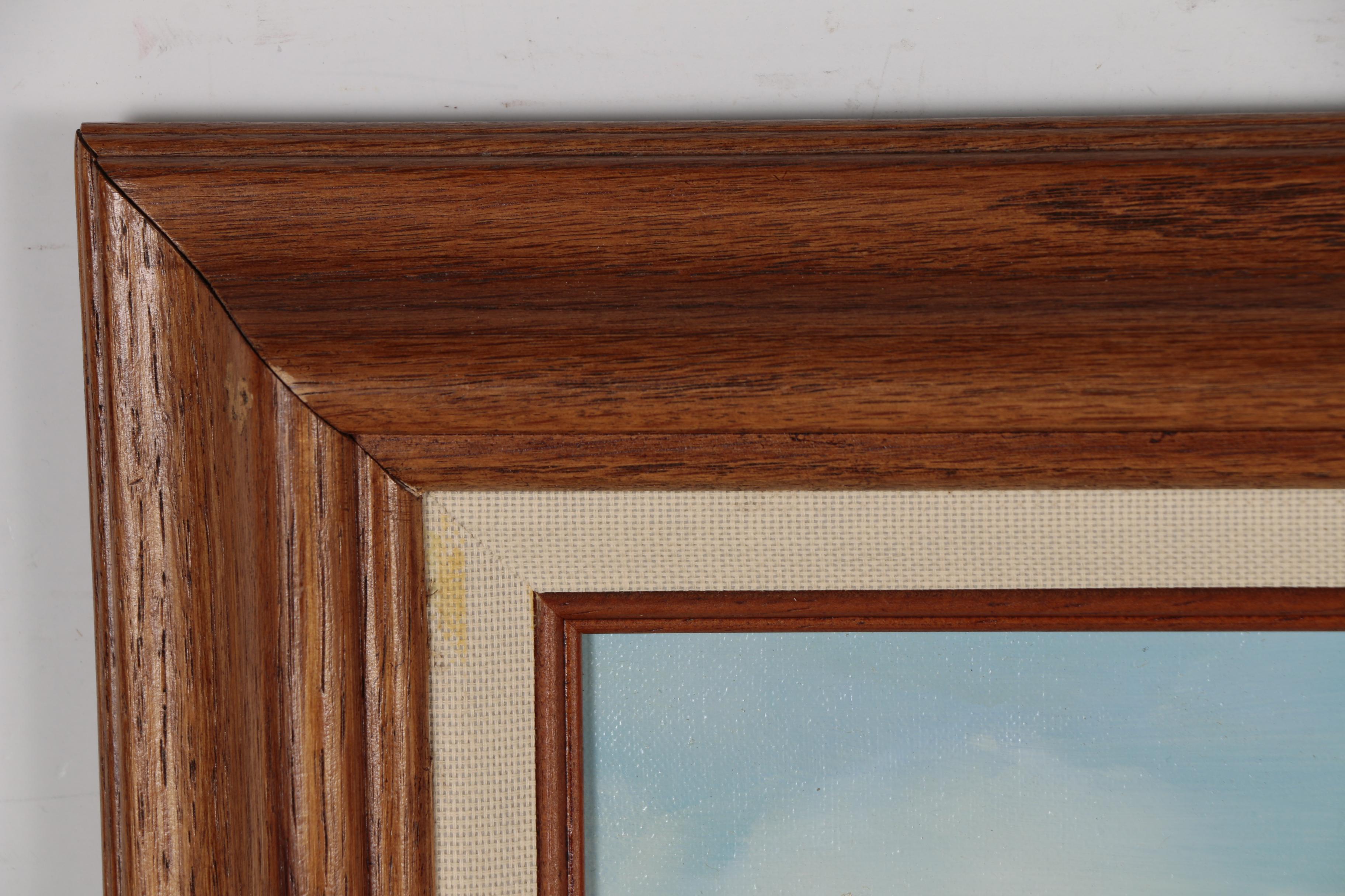 G. Bogard Oil Painting of Western Landscape