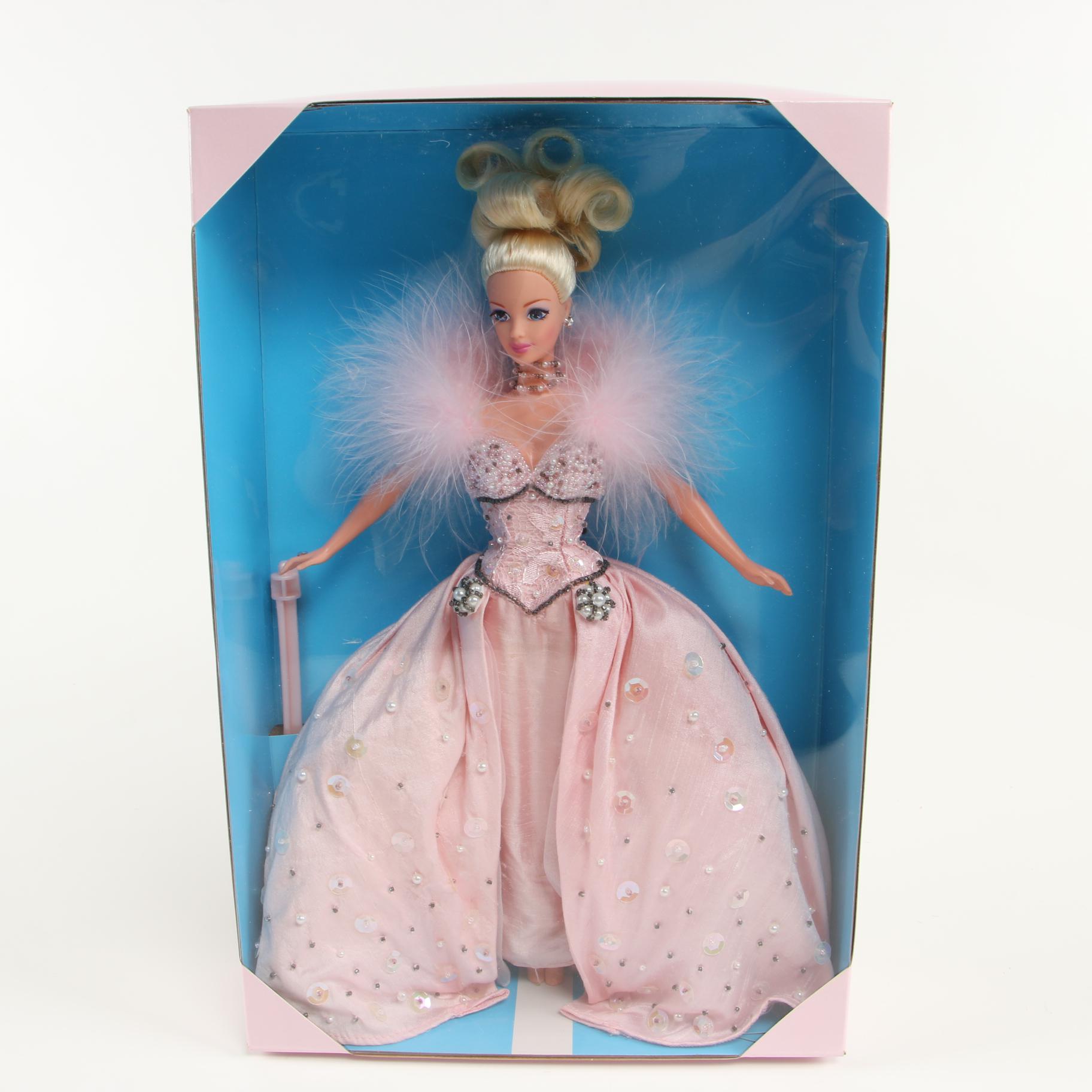 "Pink Ice" and "Golden Qi-Pao" Barbie Dolls With Original Boxes, 1990s