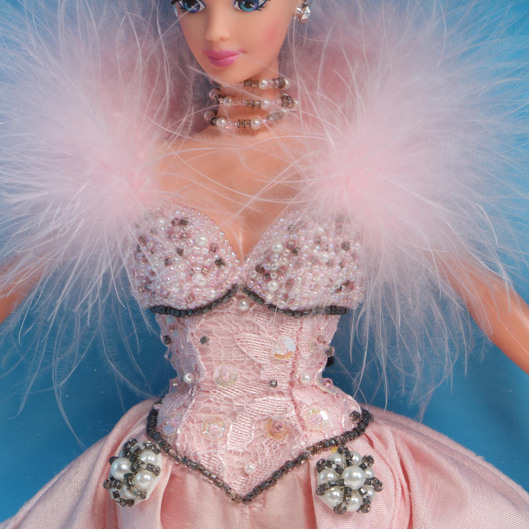 "Pink Ice" and "Golden Qi-Pao" Barbie Dolls With Original Boxes, 1990s