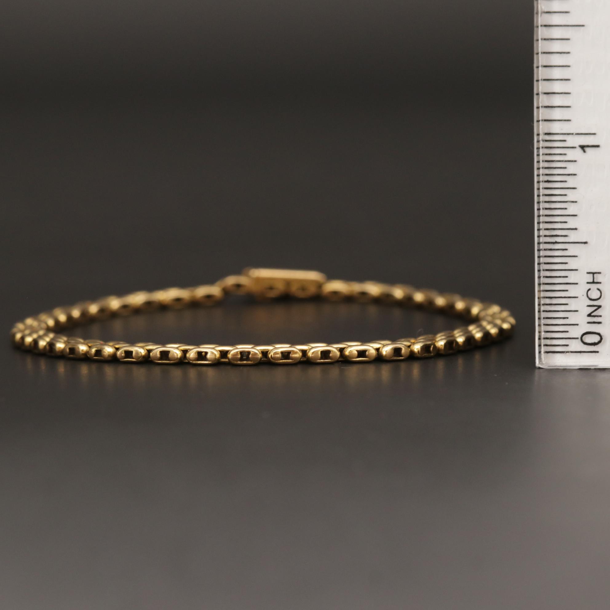 Cartier 18K Yellow Gold Panther Link Bracelet