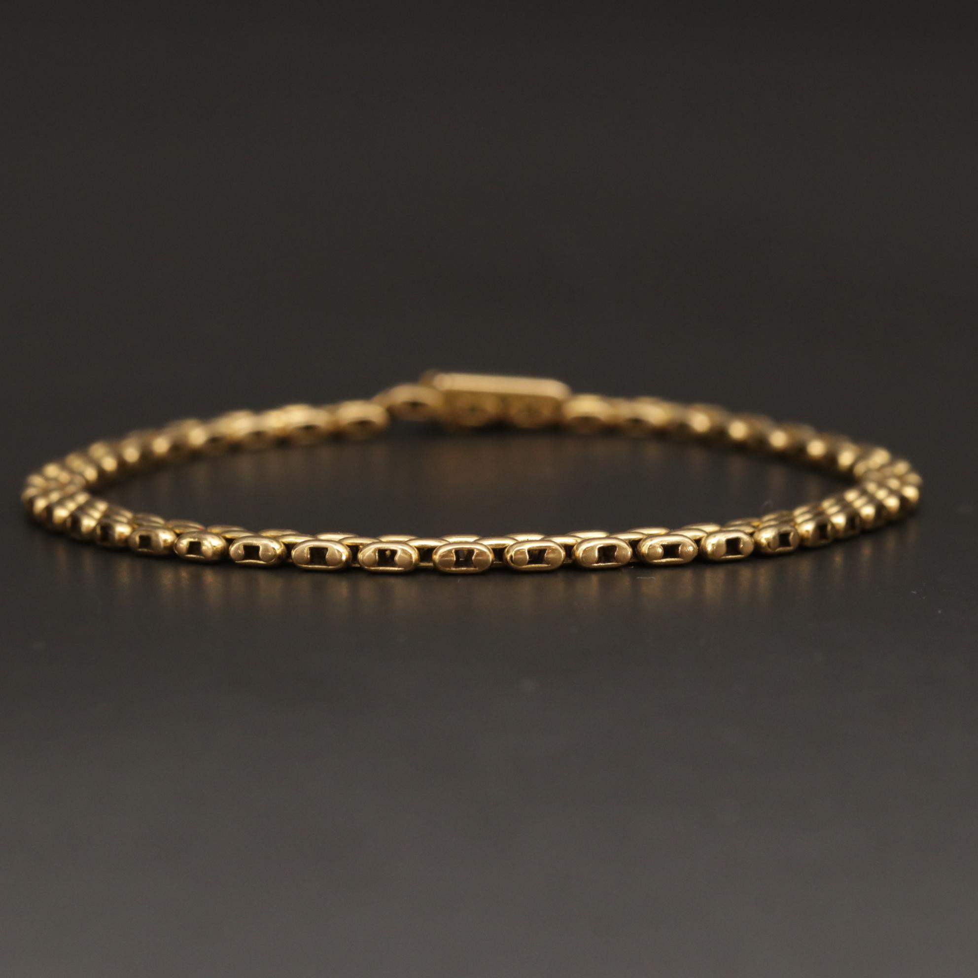 Cartier 18K Yellow Gold Panther Link Bracelet
