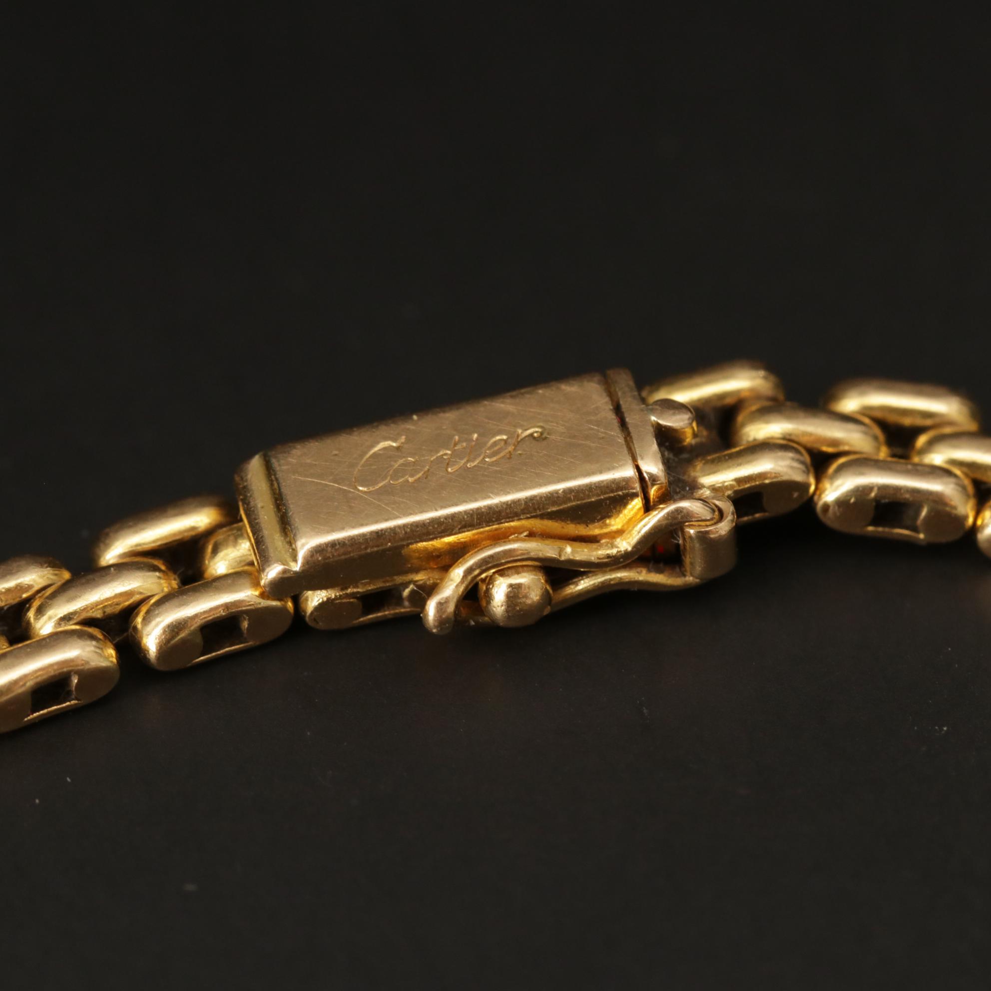 Cartier 18K Yellow Gold Panther Link Bracelet
