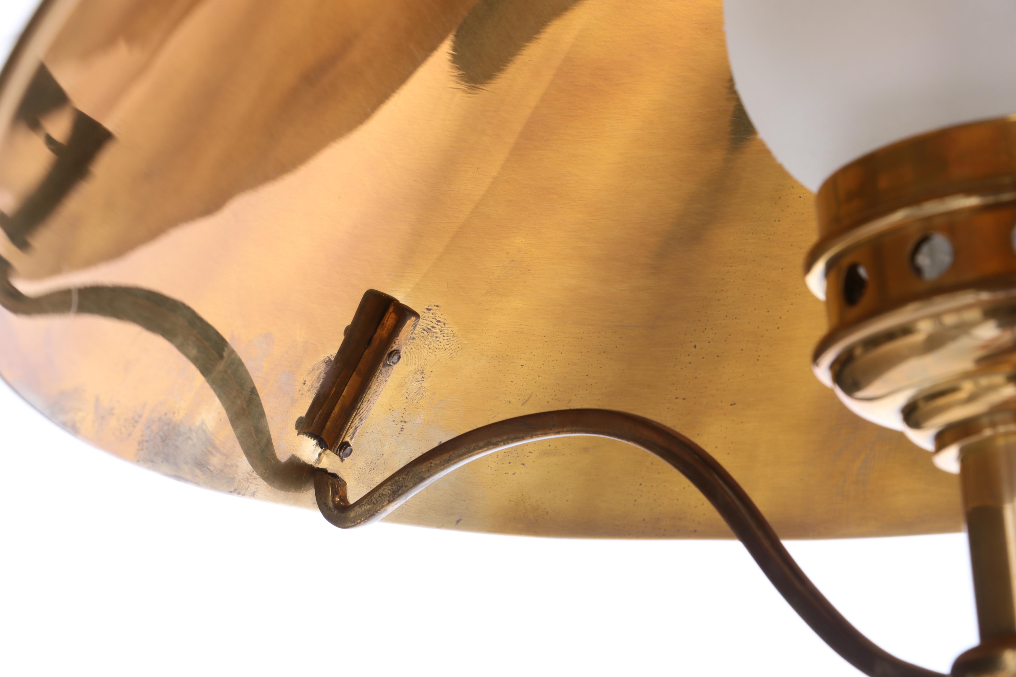 Chapman Lighting Brass Bouillotte Double Billiard Light Fixture