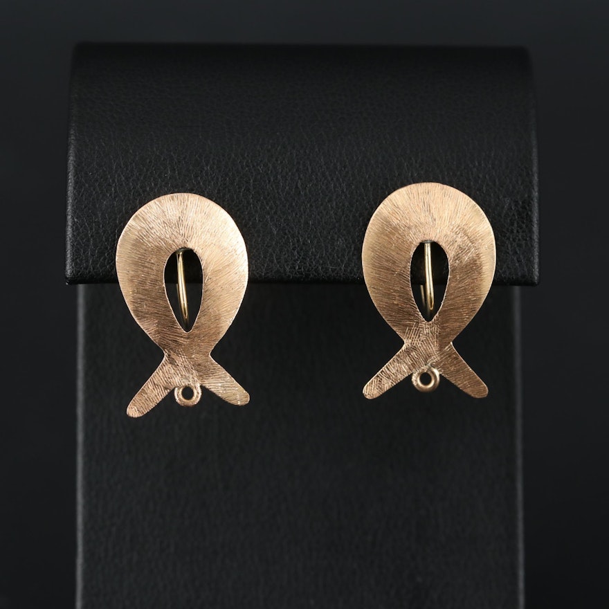 14K Yellow Gold and Gold Filled Earrings