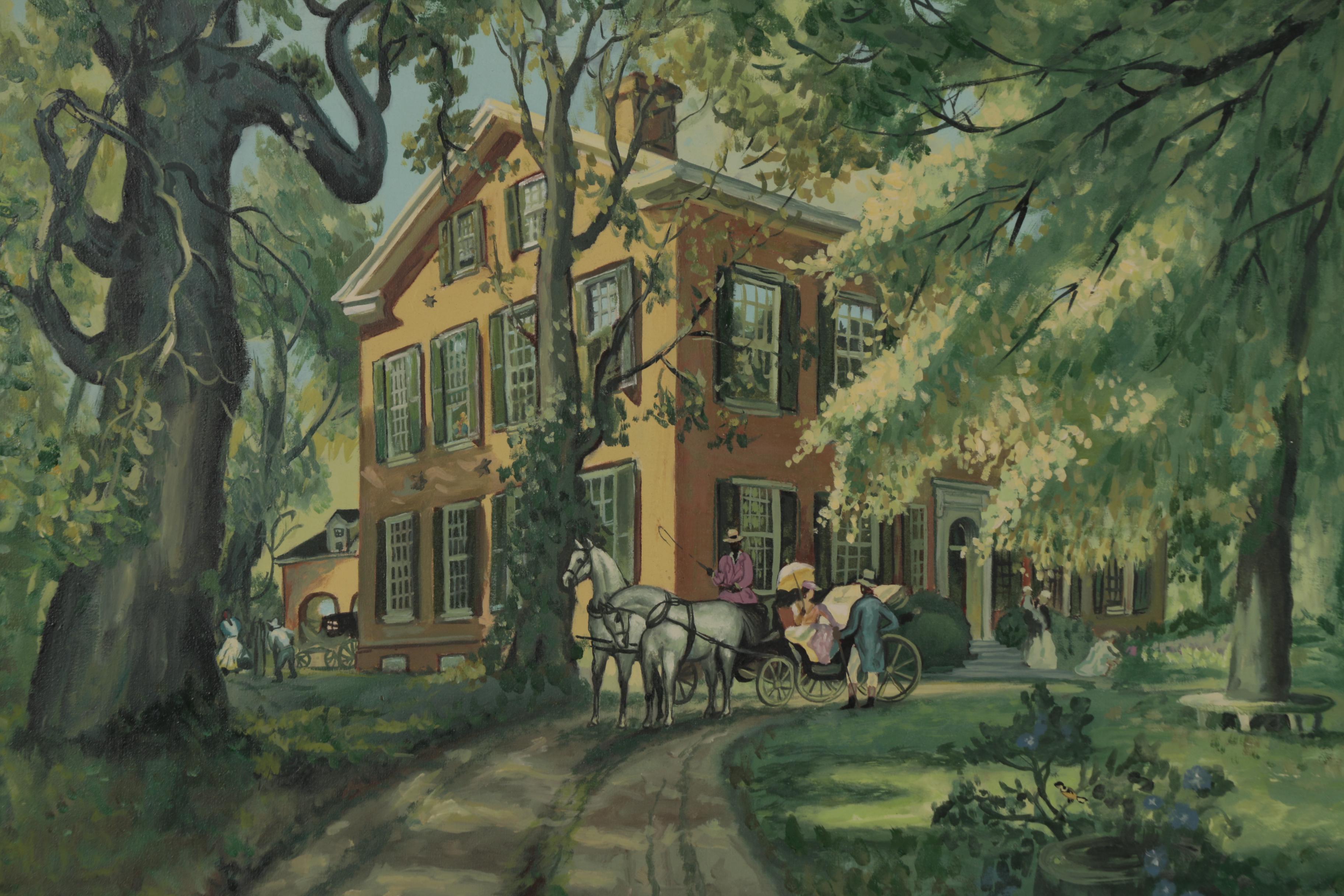 Acrylic Painting after Haddon Sundblom "My Old Kentucky Home"