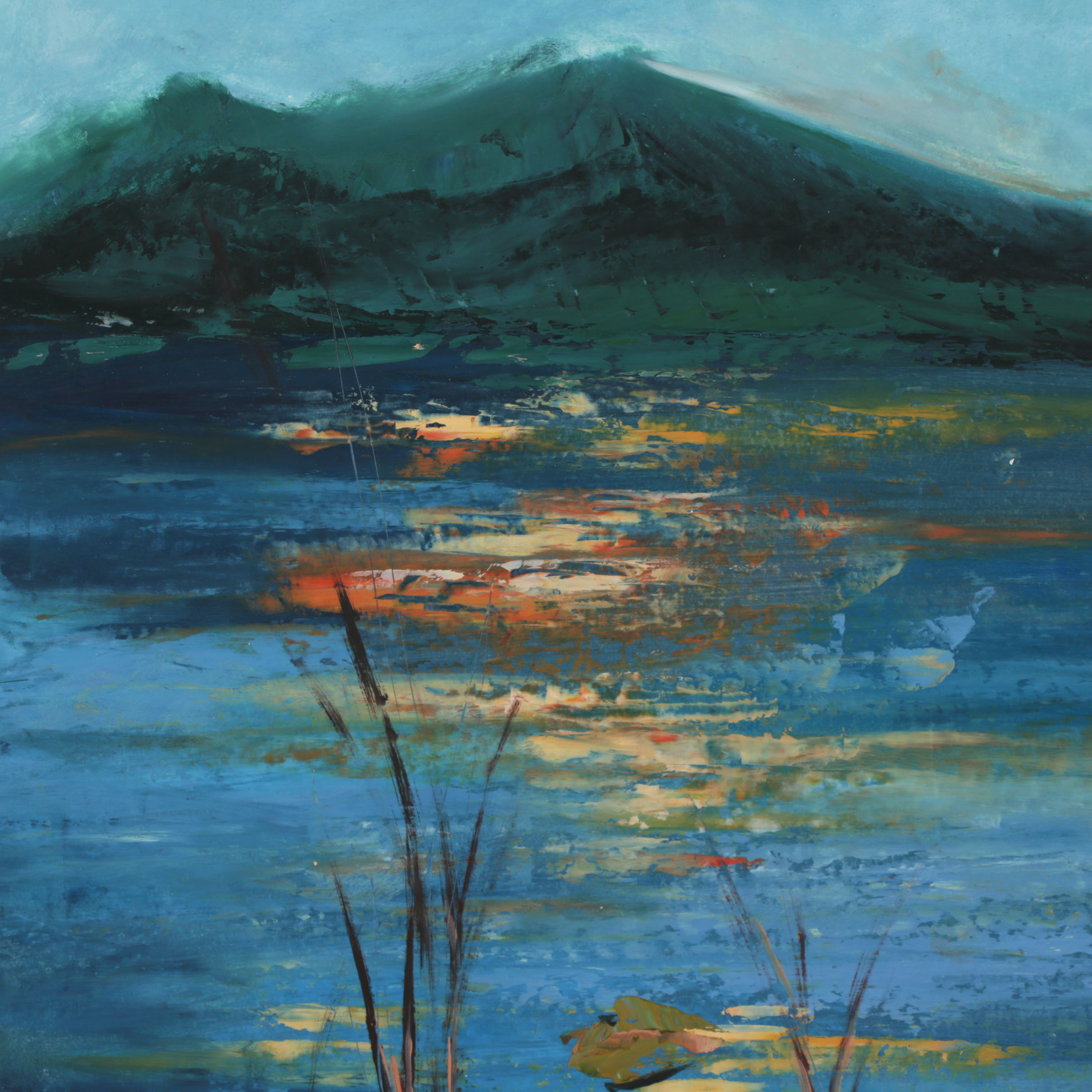 Oil Painting of a Landscape Scene