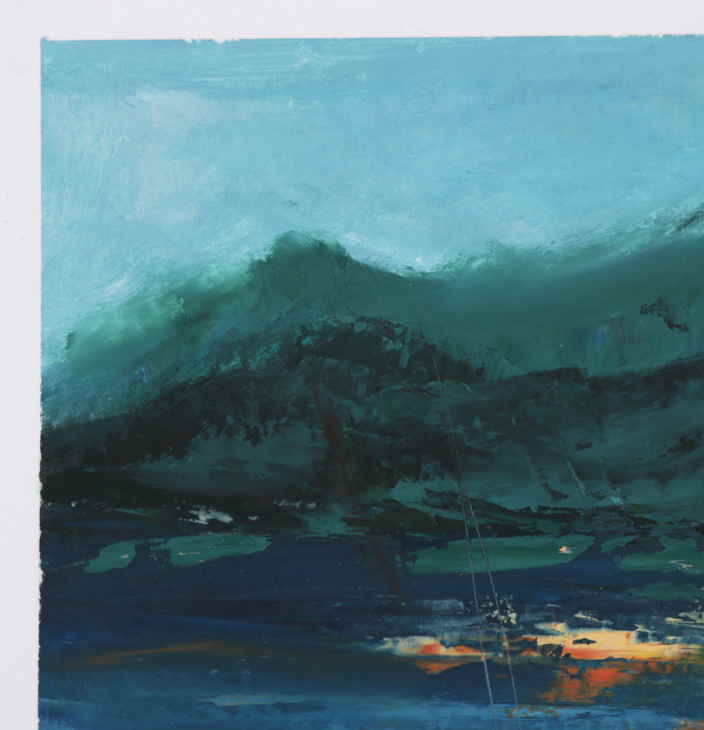 Oil Painting of a Landscape Scene