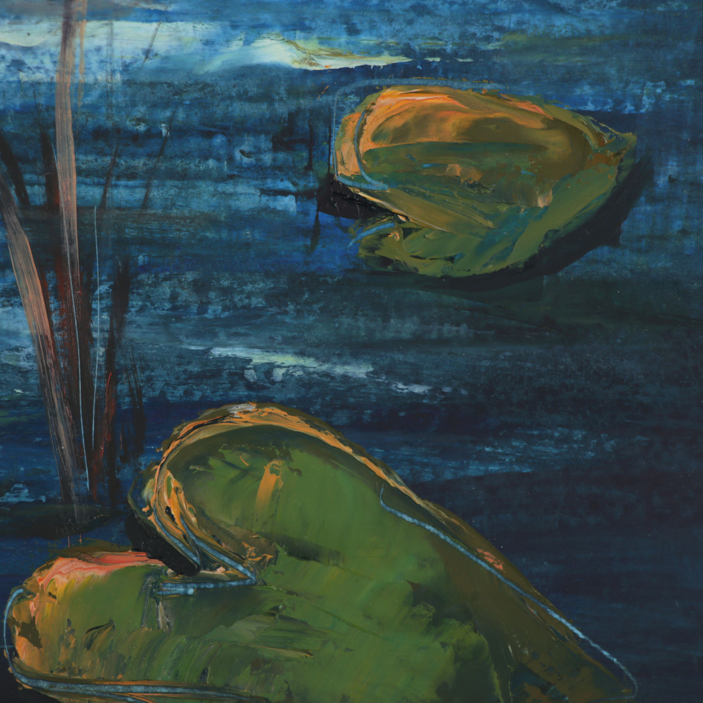 Oil Painting of a Landscape Scene