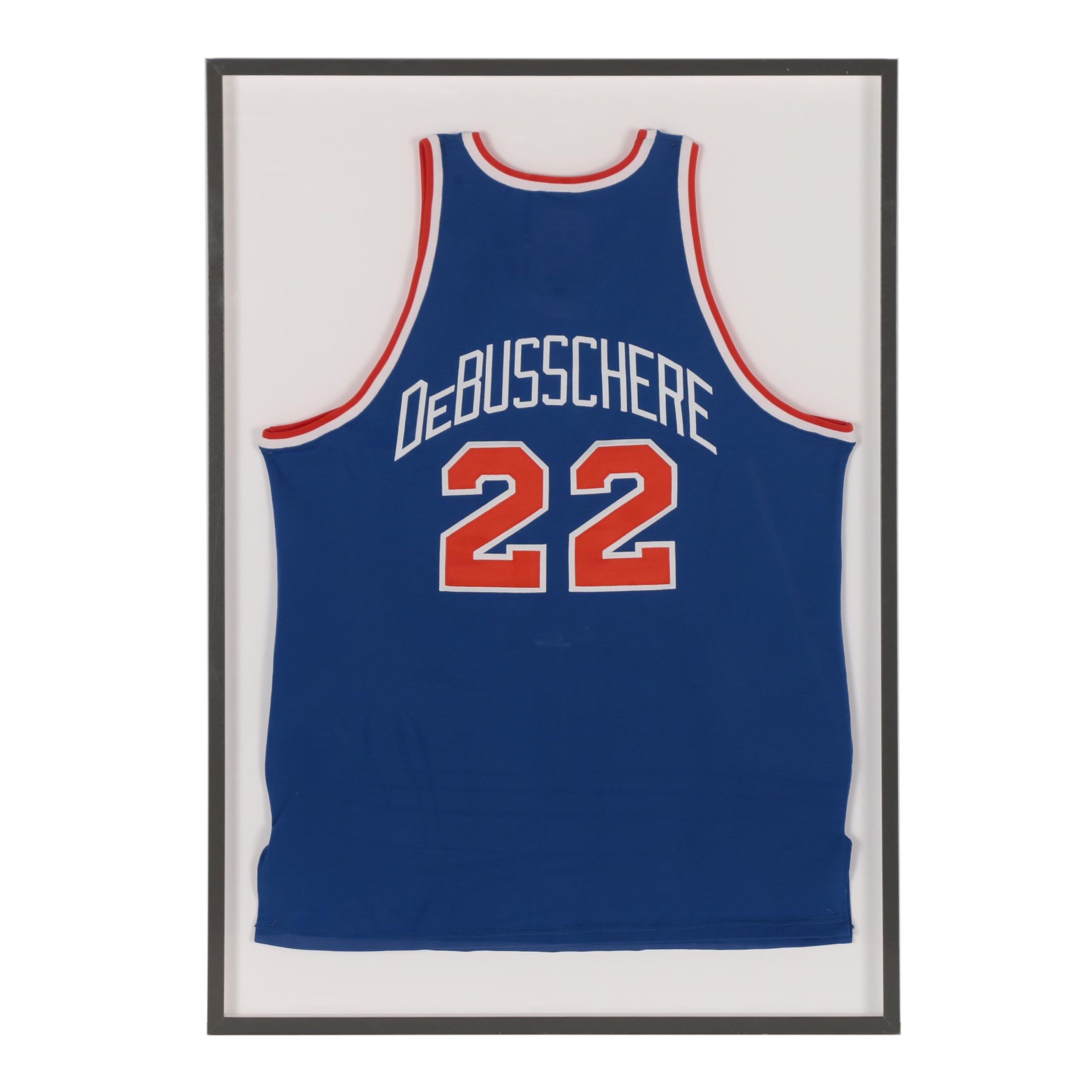 Framed Dave DeBusschere New York Knicks Replica Jersey