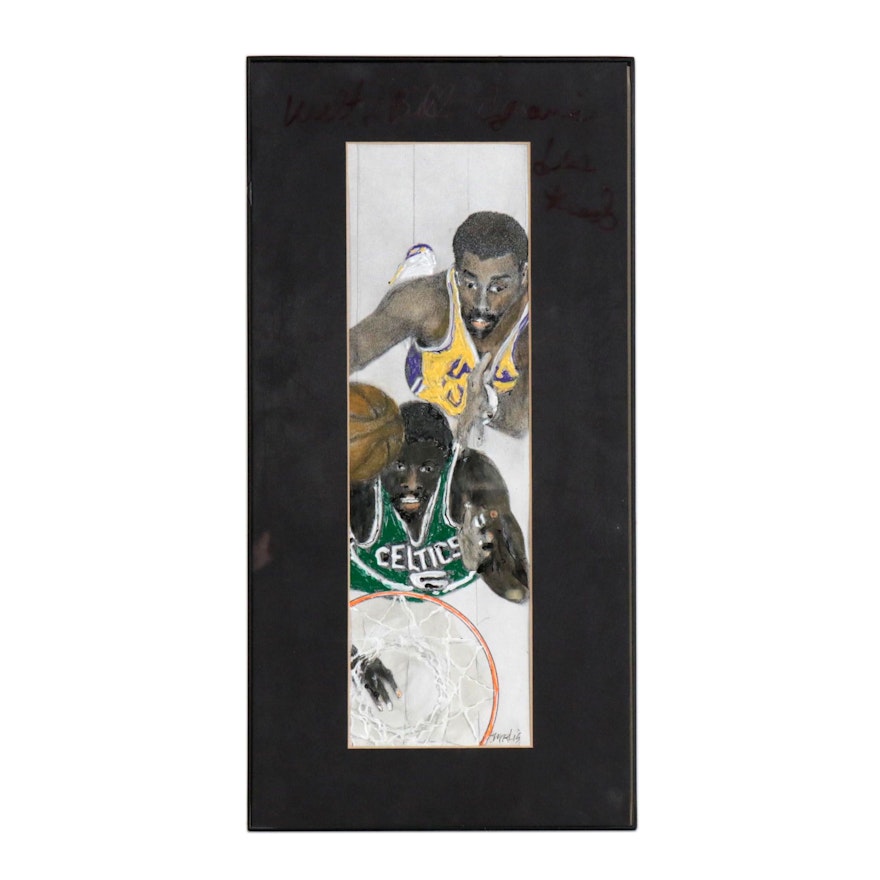 Mixed Media Artwork Featuring Chamberlain and Frazier