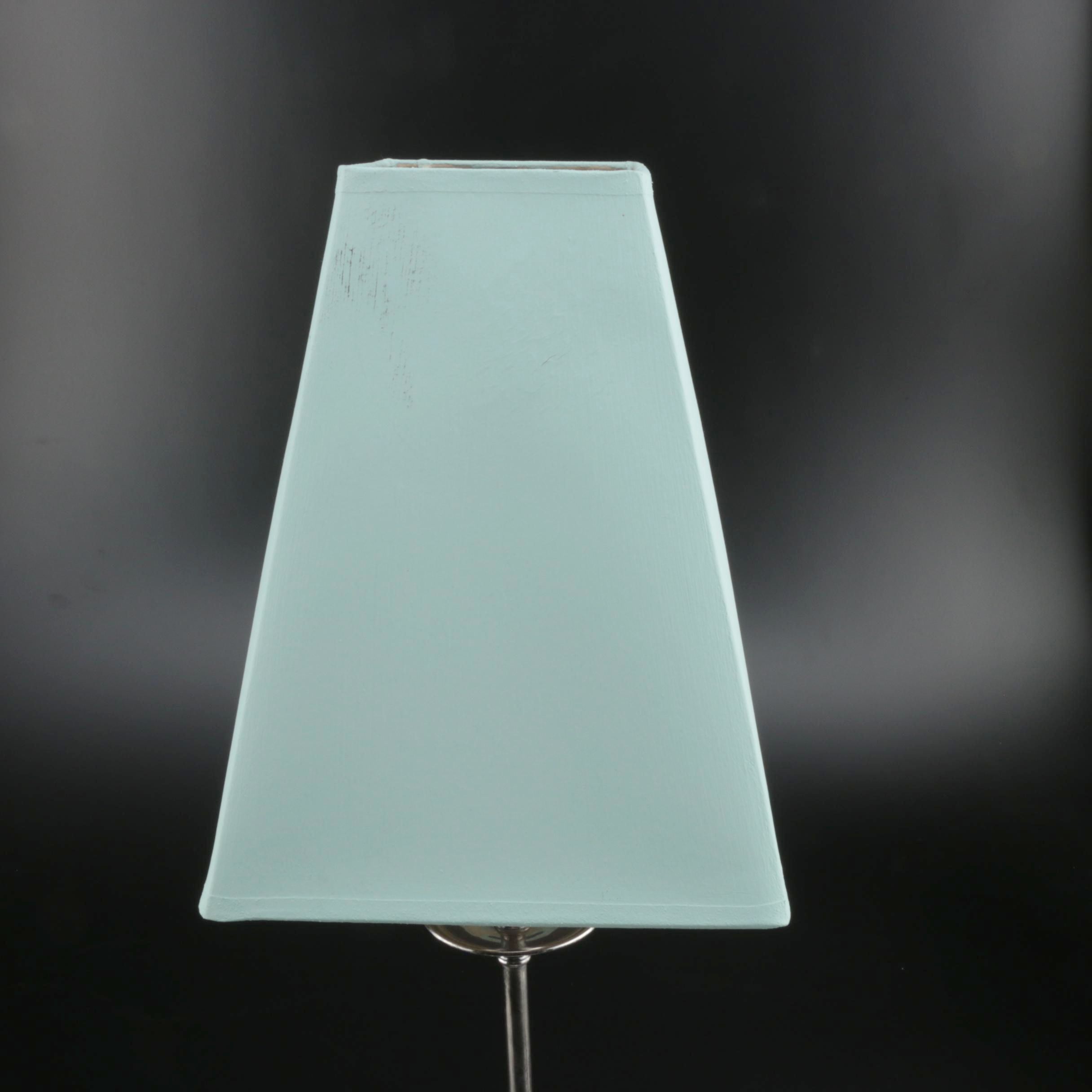 Tiffany & Co. Sterling Silver Converted Heraldic Candlestick Lamps