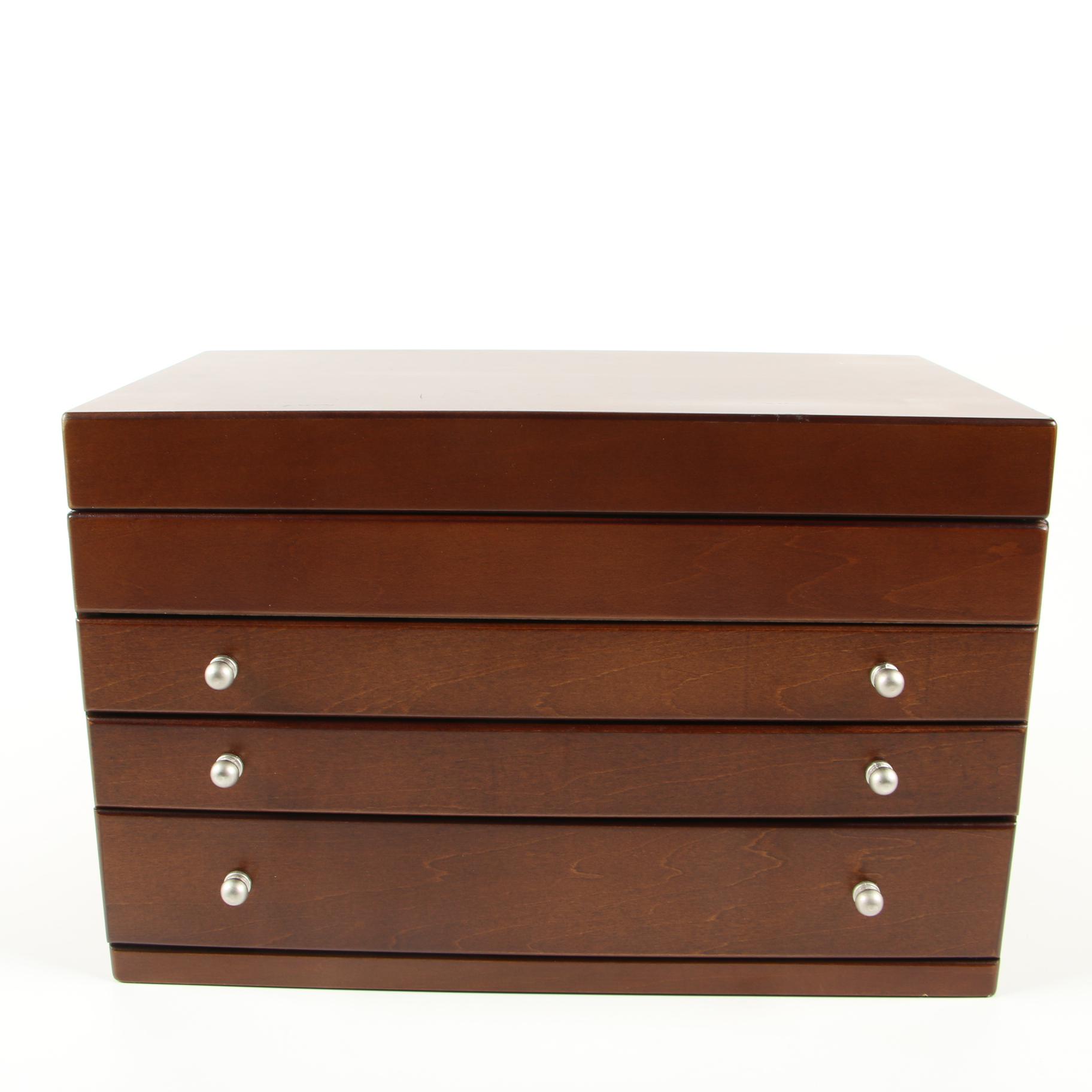 Mele & Co. Wooden Jewelry Box, Contemporary