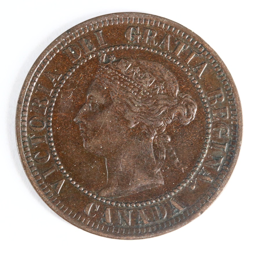 1891 Canada One Cent Coin
