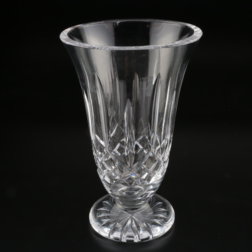 Waterford Crystal "Lismore" Vase, Mid/Late 20th Century