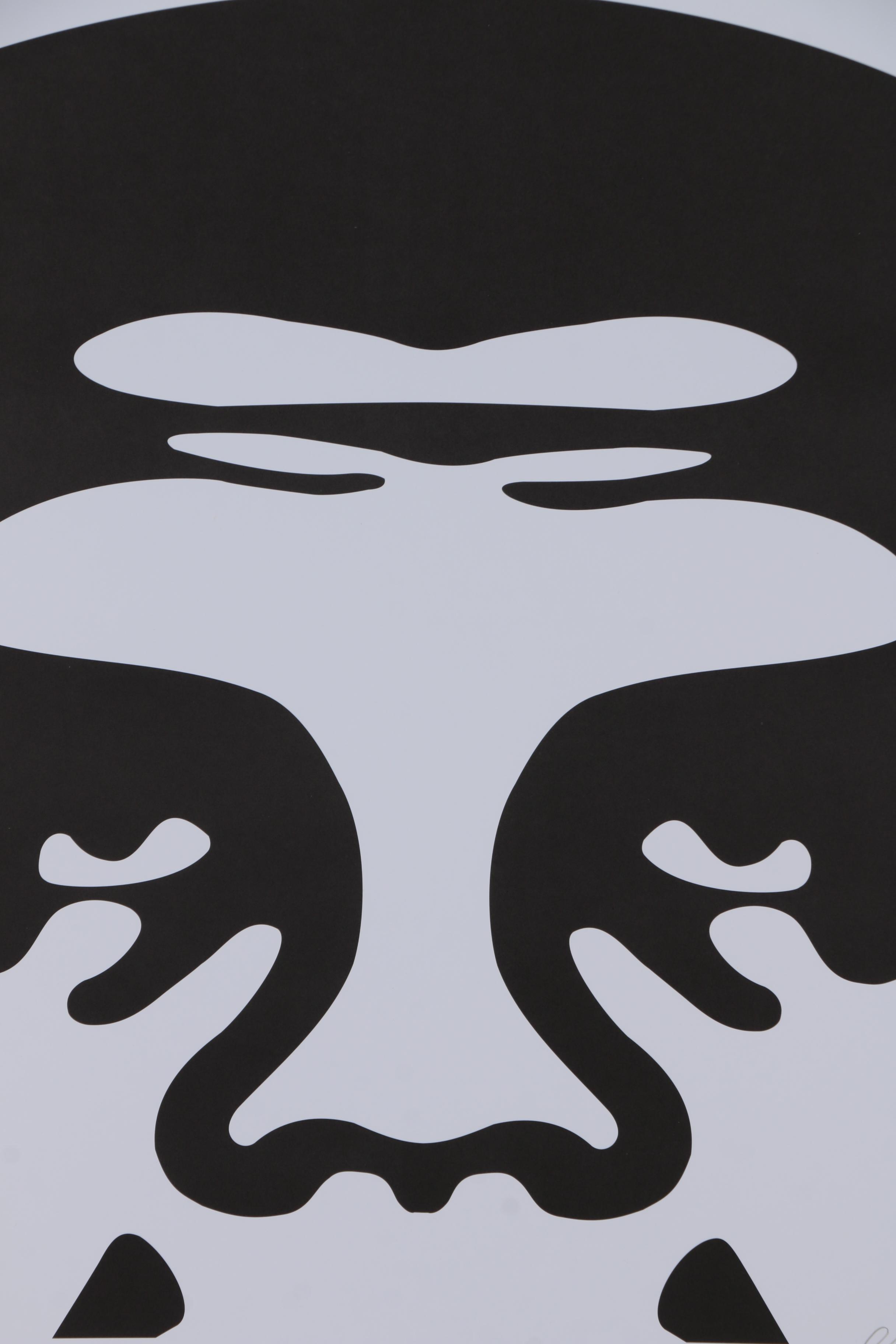Shepard Fairey Offset Print "OBEY 3-Face (White)"