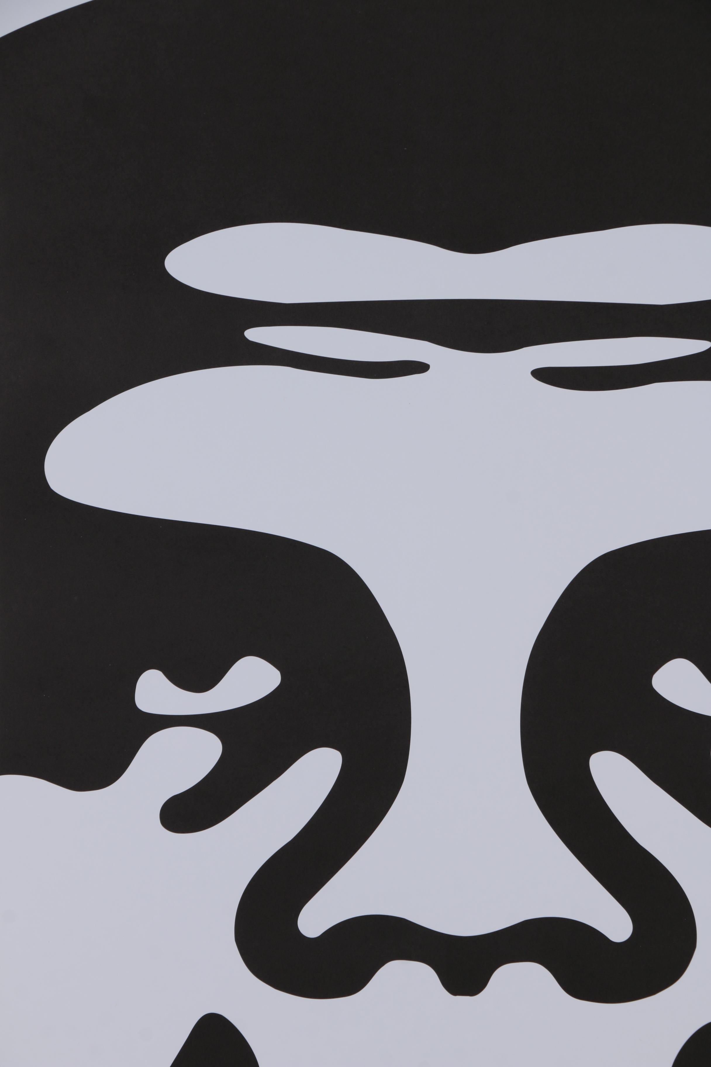 Shepard Fairey Offset Print "OBEY 3-Face (White)"